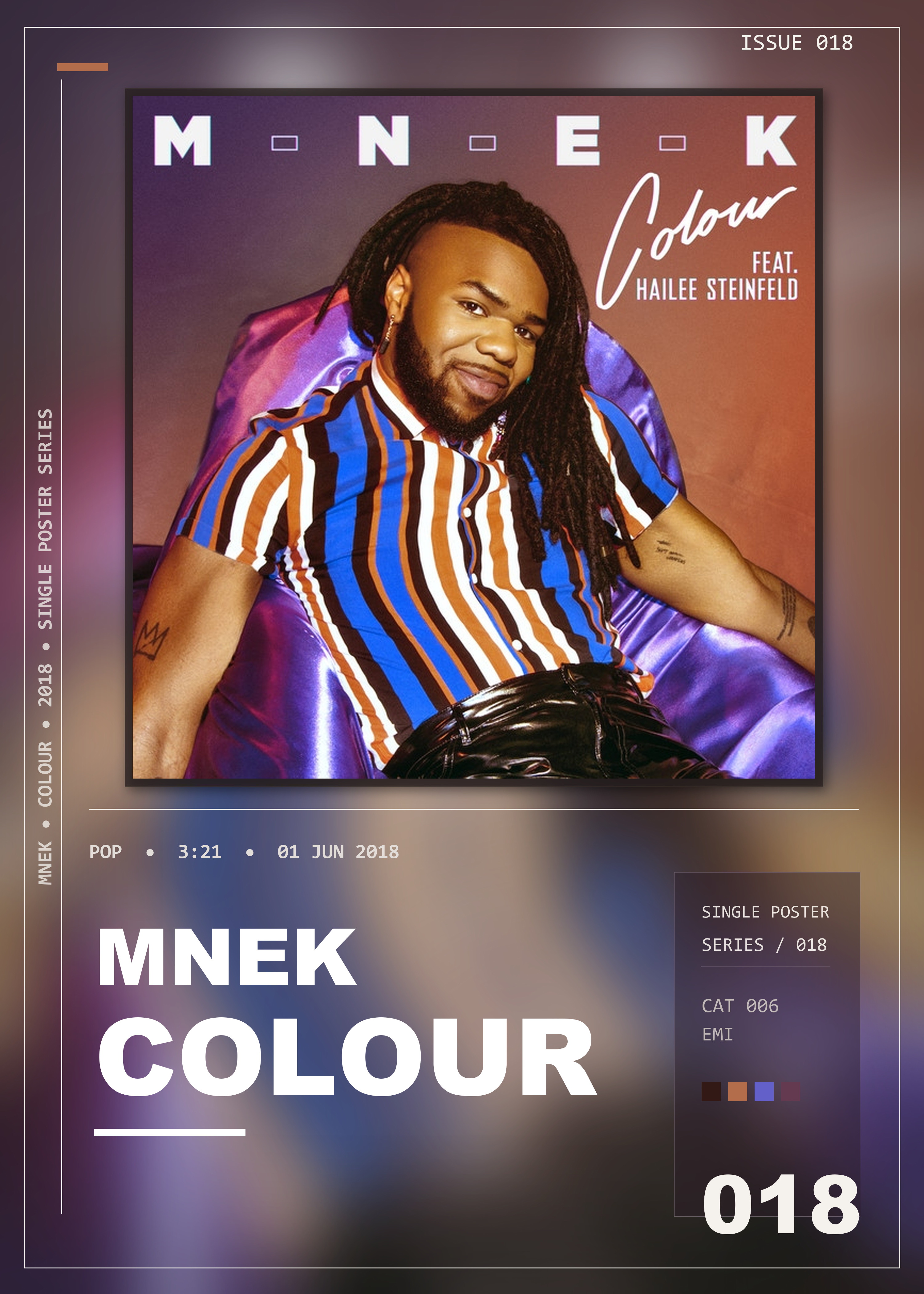 Music poster: MNEK - Colour