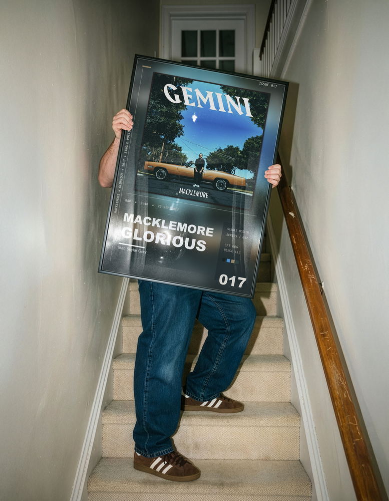 Music poster: Macklemore - Glorious feat Skylar Grey