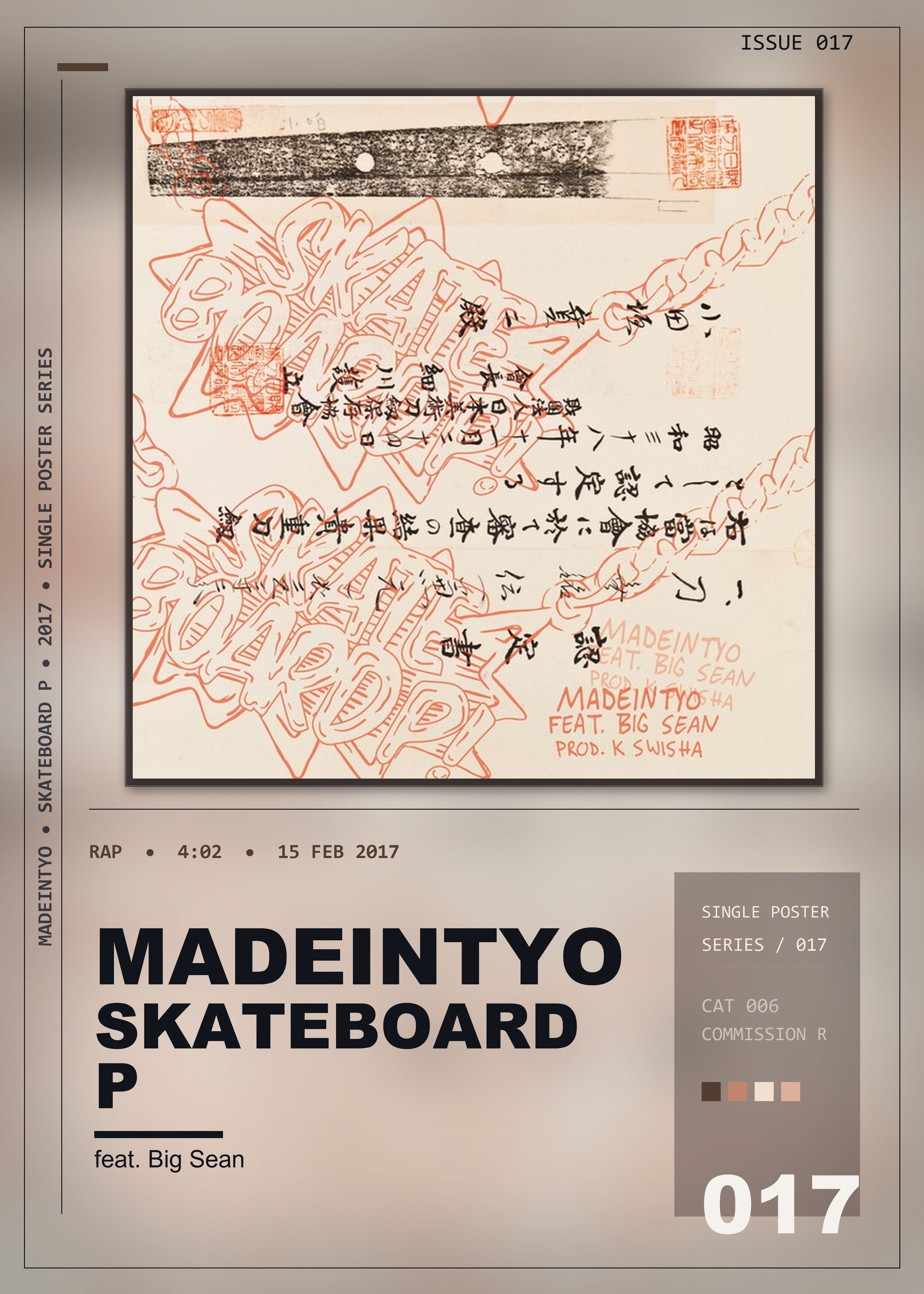 Music poster: MadeinTYO - Skateboard P feat Big Sean