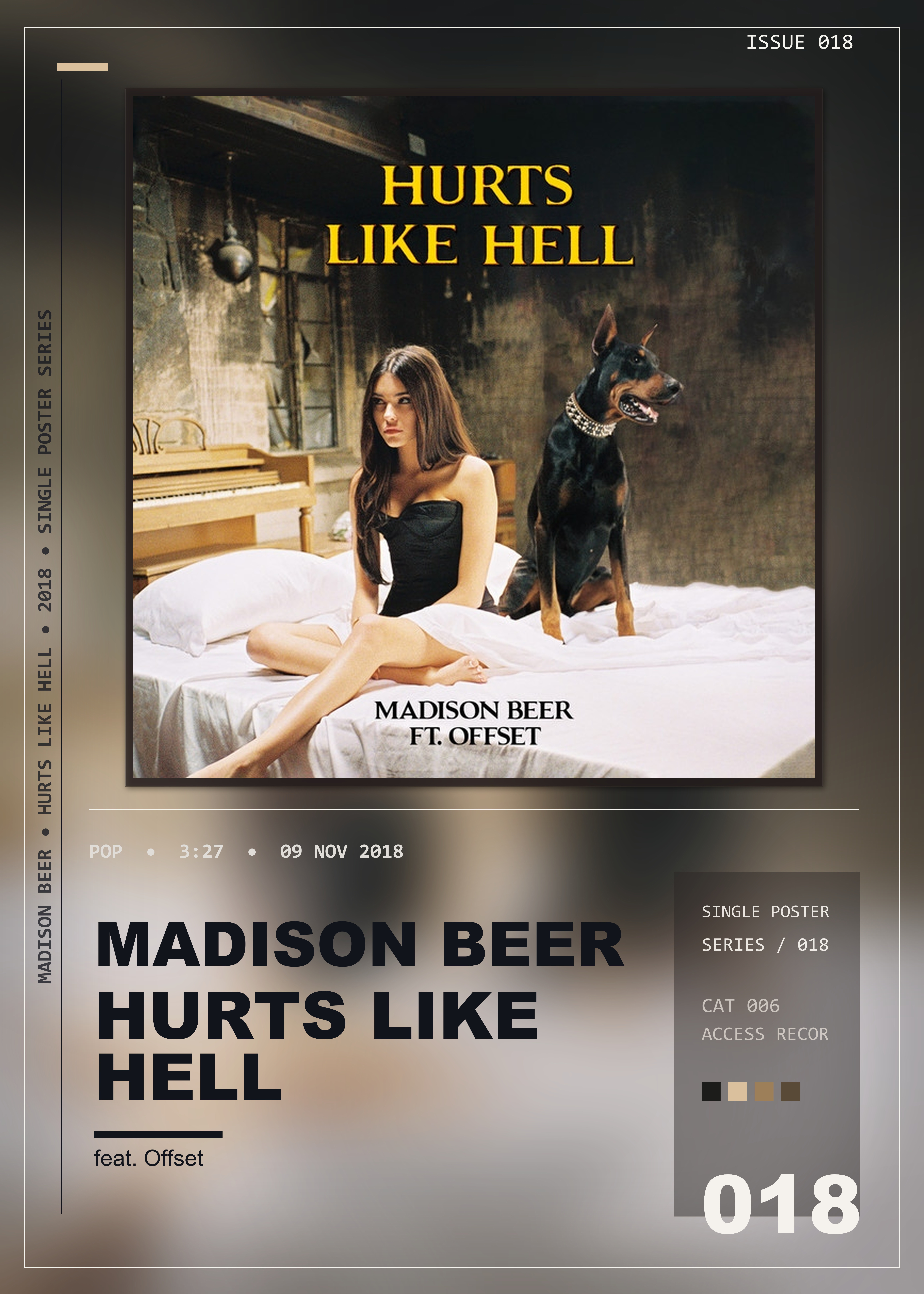 Music poster: Madison Beer - Hurts Like Hell feat Offset