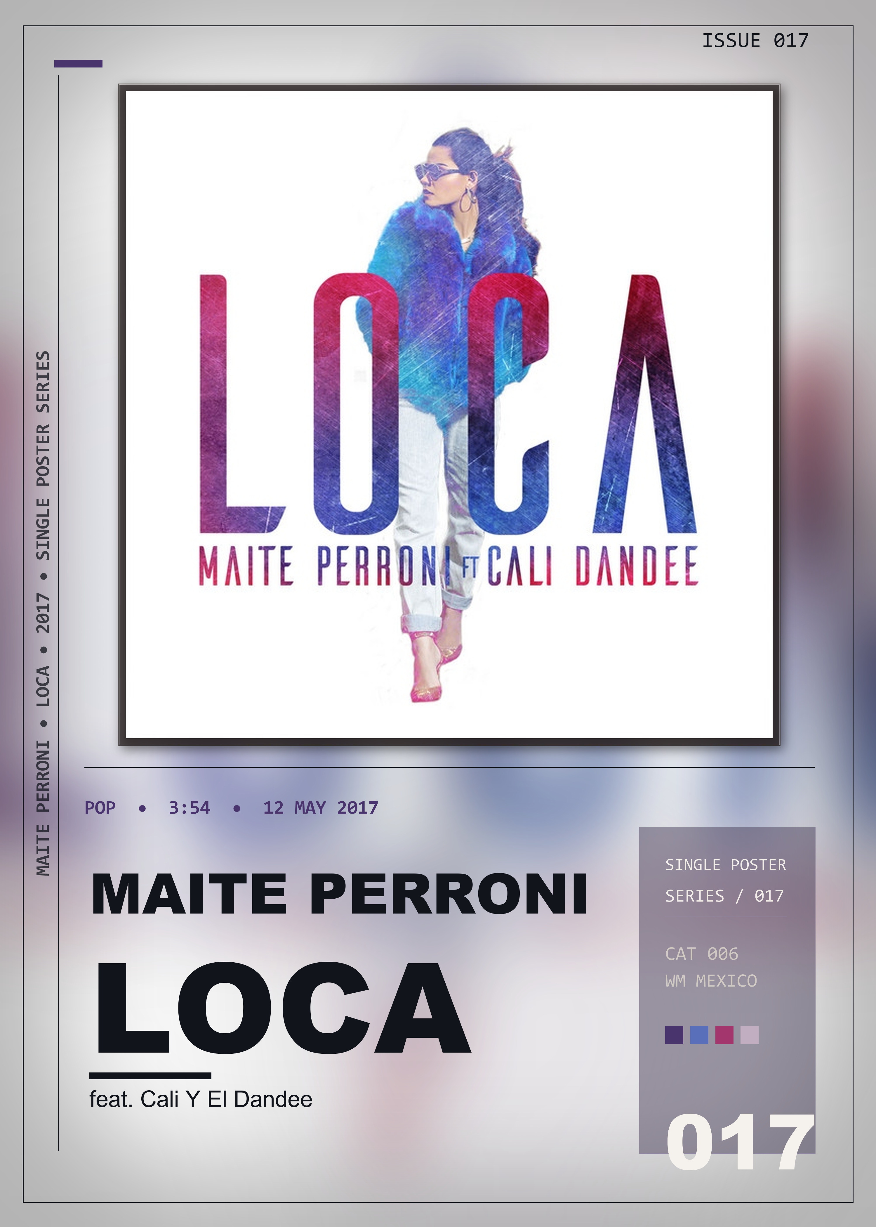 Music poster: Maite Perroni - Loca feat Cali Y El Dandee