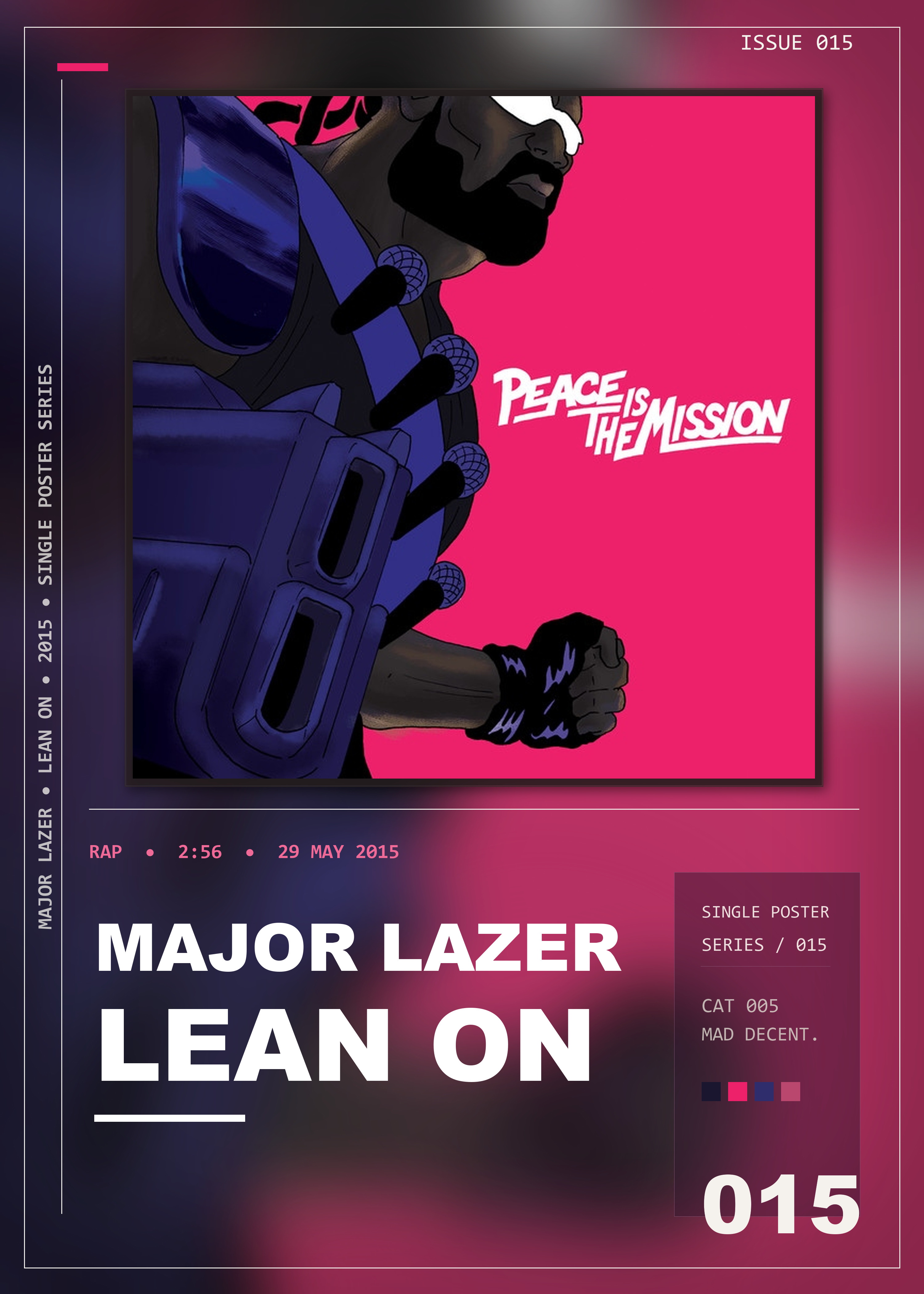 Music poster: Major Lazer - Lean On