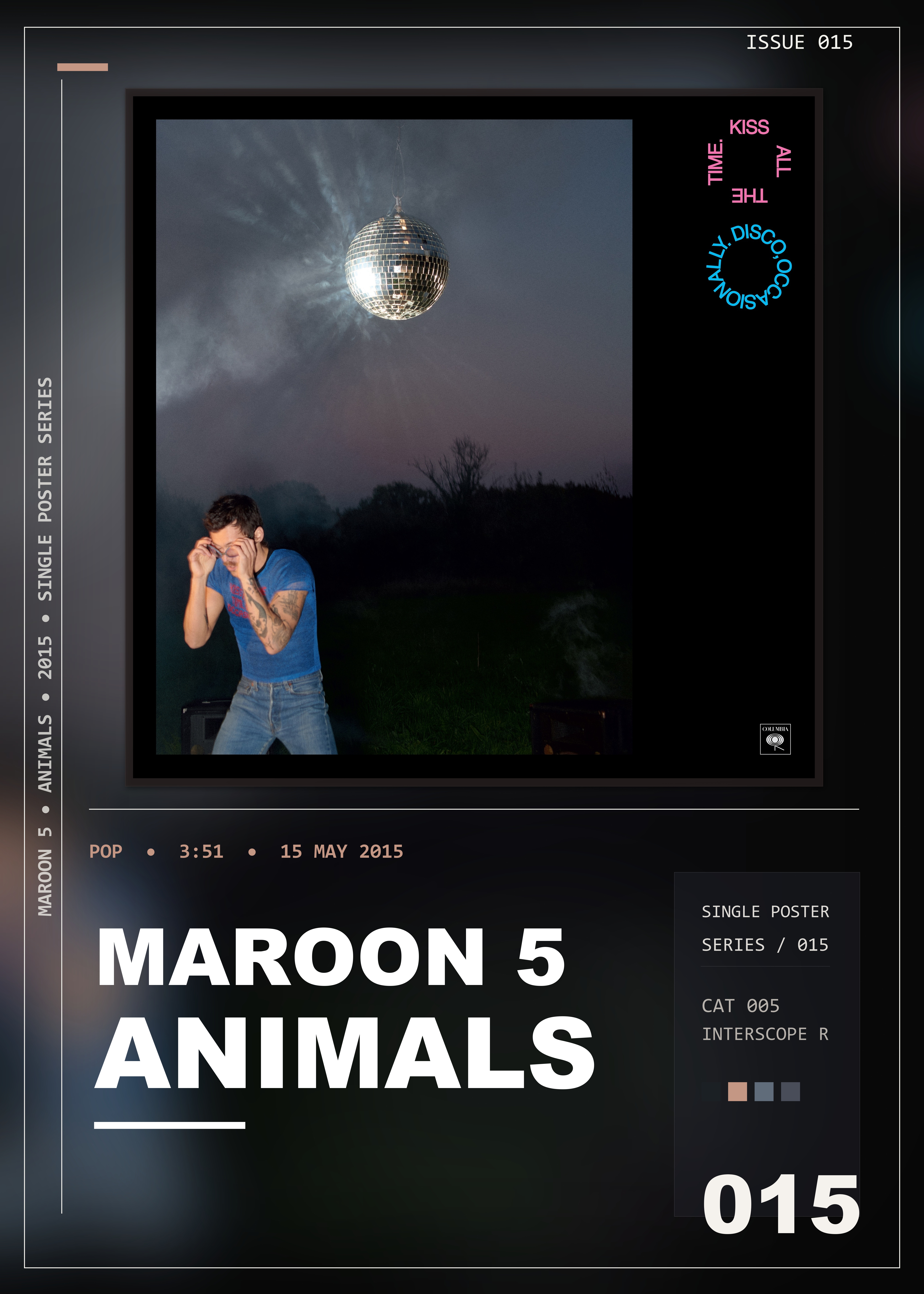 Music poster: Maroon 5 - Animals