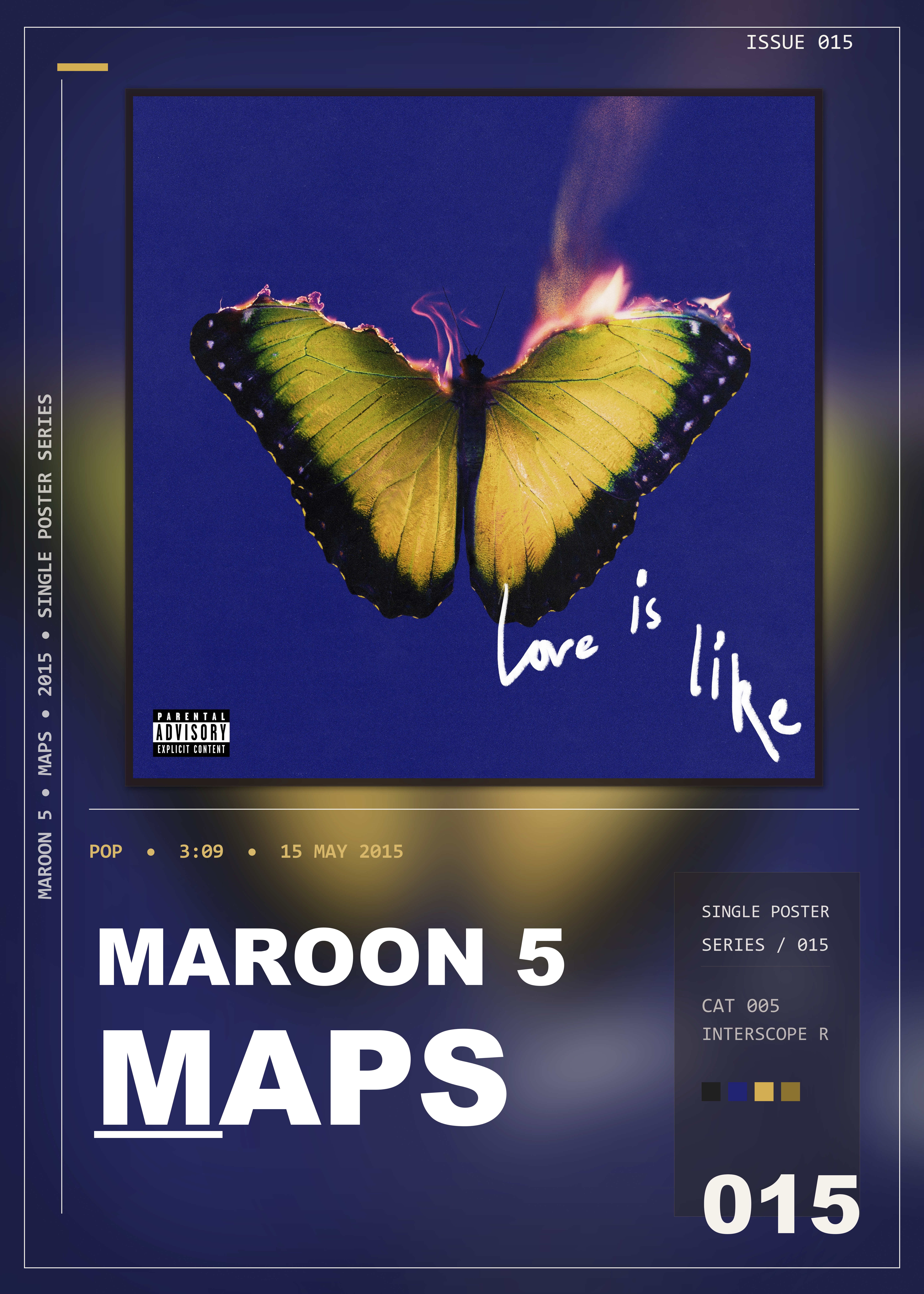 Music poster: Maroon 5 - Maps