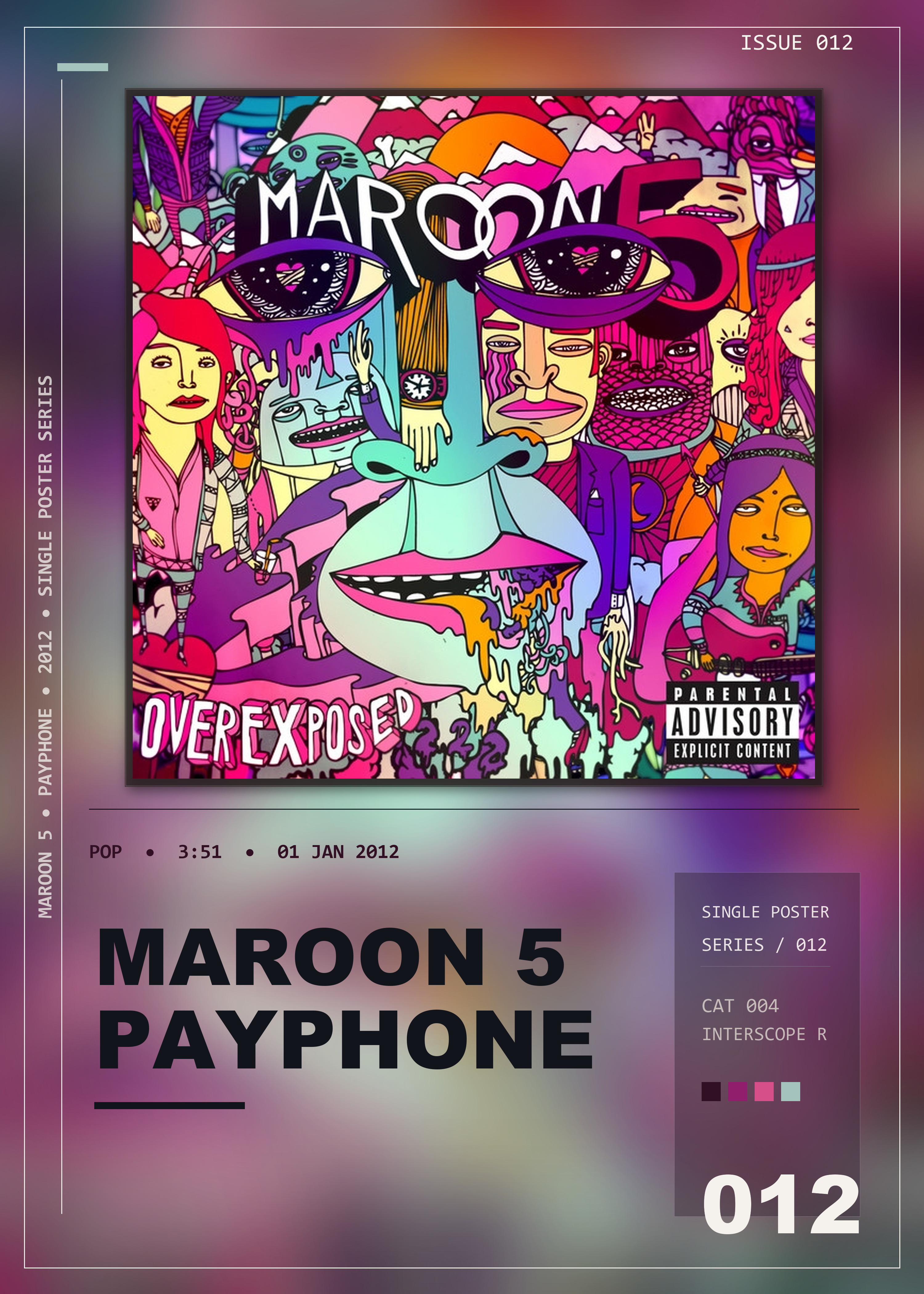 Music poster: Maroon 5 - Payphone