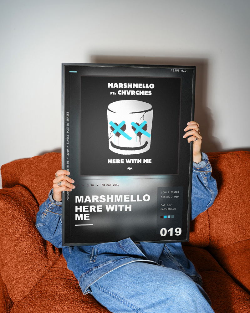 Music poster: Marshmello - Here With Me