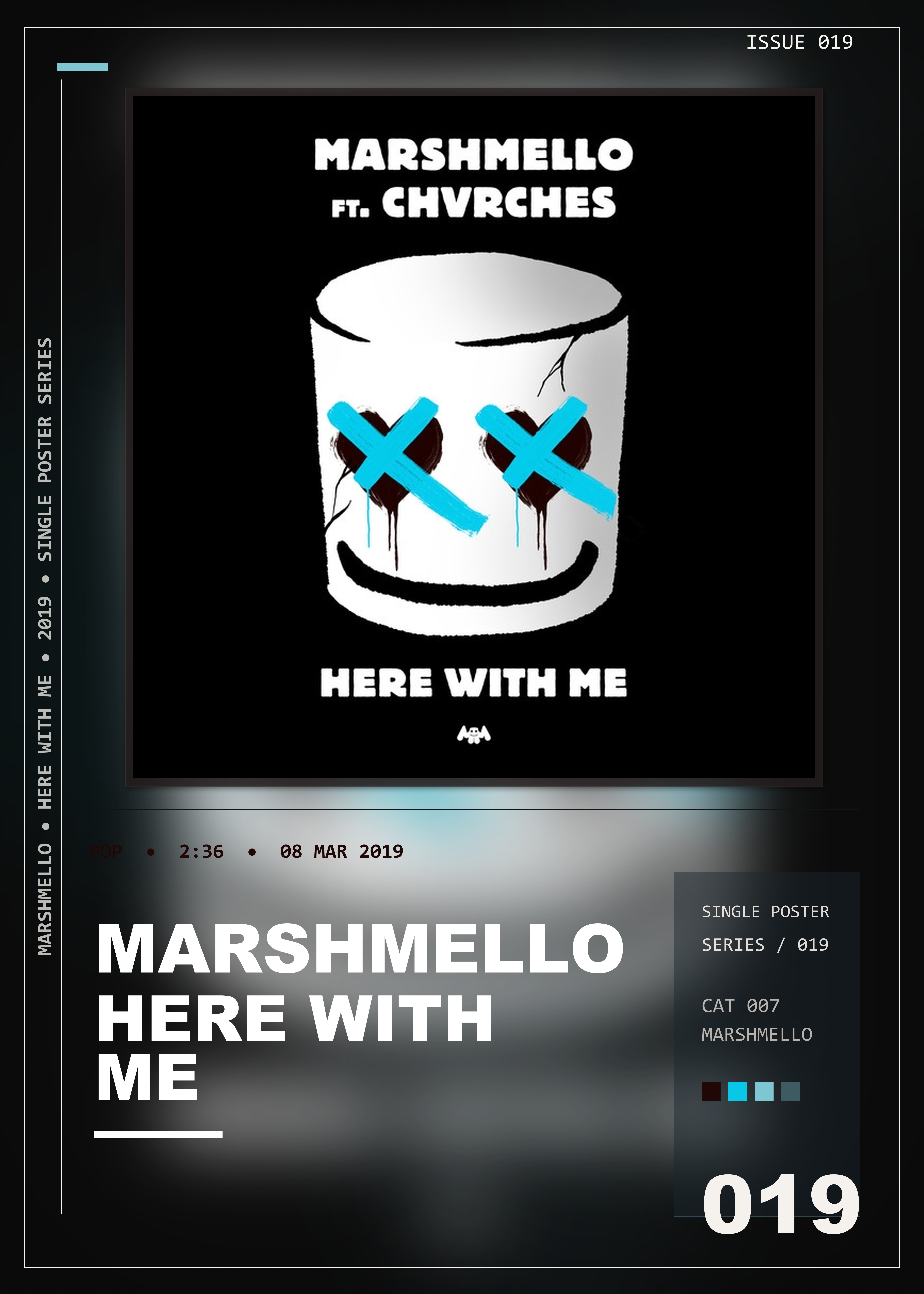 Music poster: Marshmello - Here With Me
