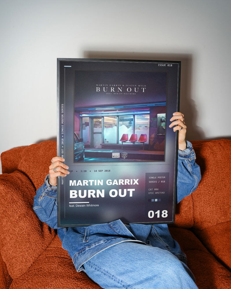 Music poster: Martin Garrix - Burn Out feat Dewain Whitmore