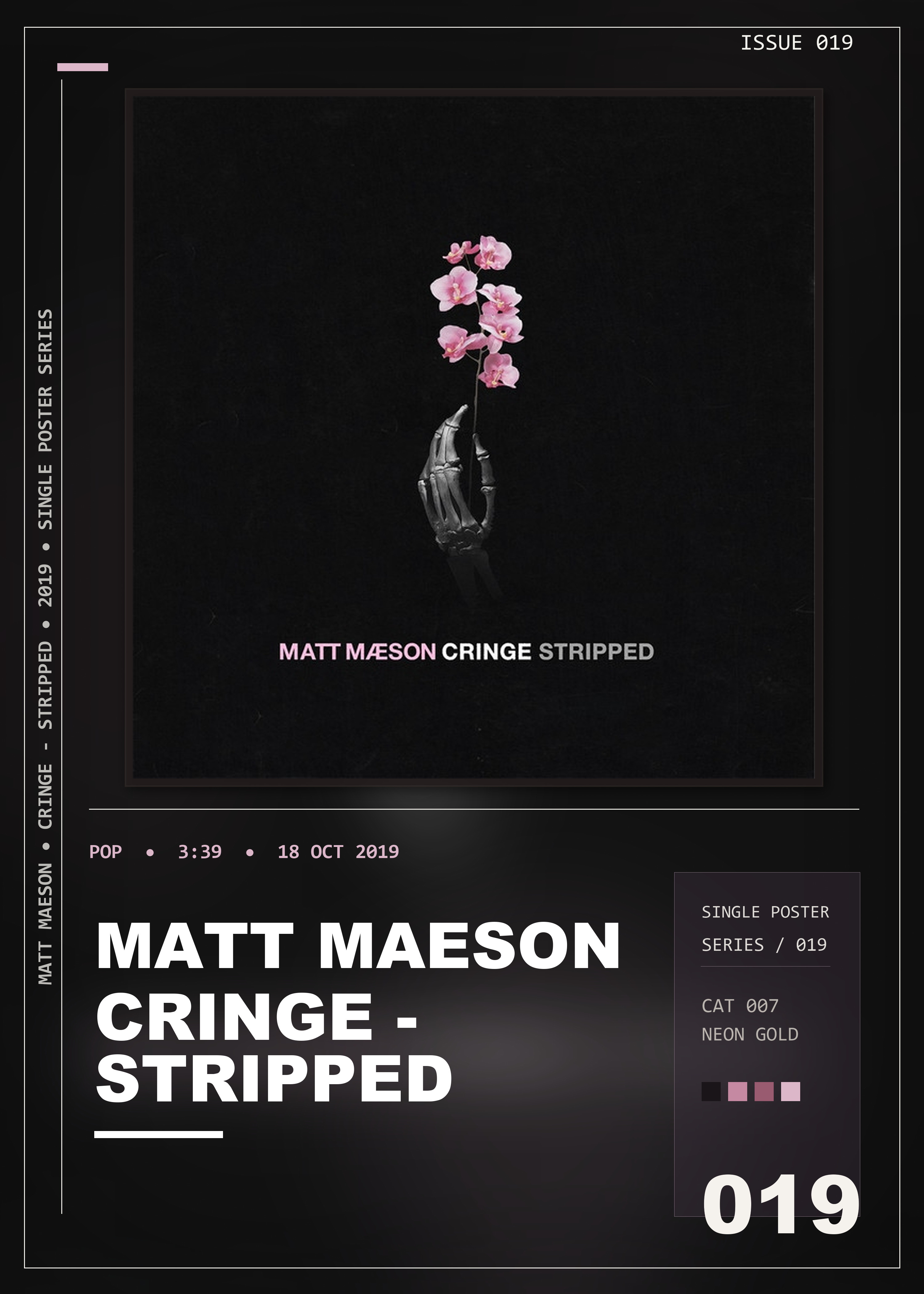 Music poster: Matt Maeson - Cringe - Stripped