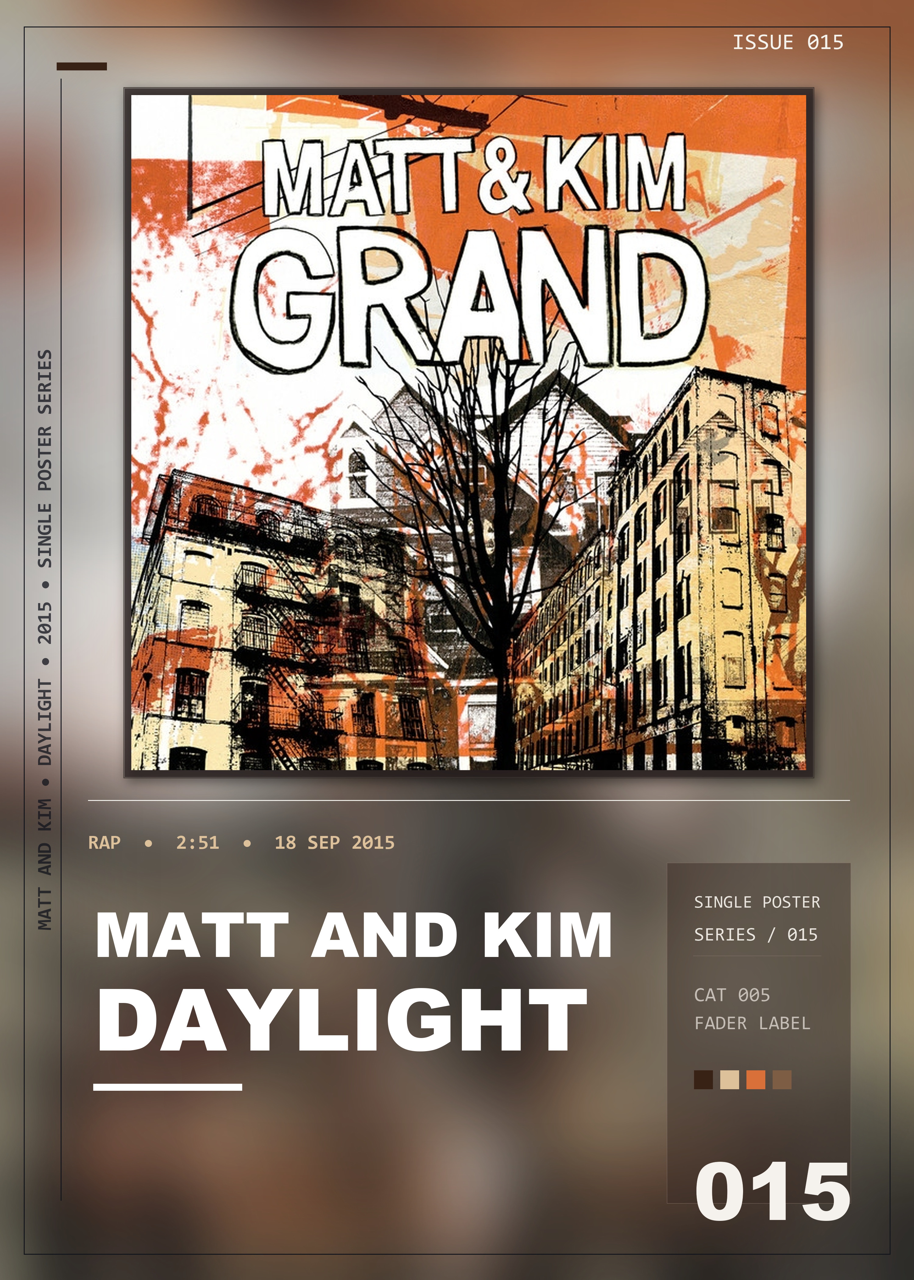 Music poster: Matt and Kim - Daylight