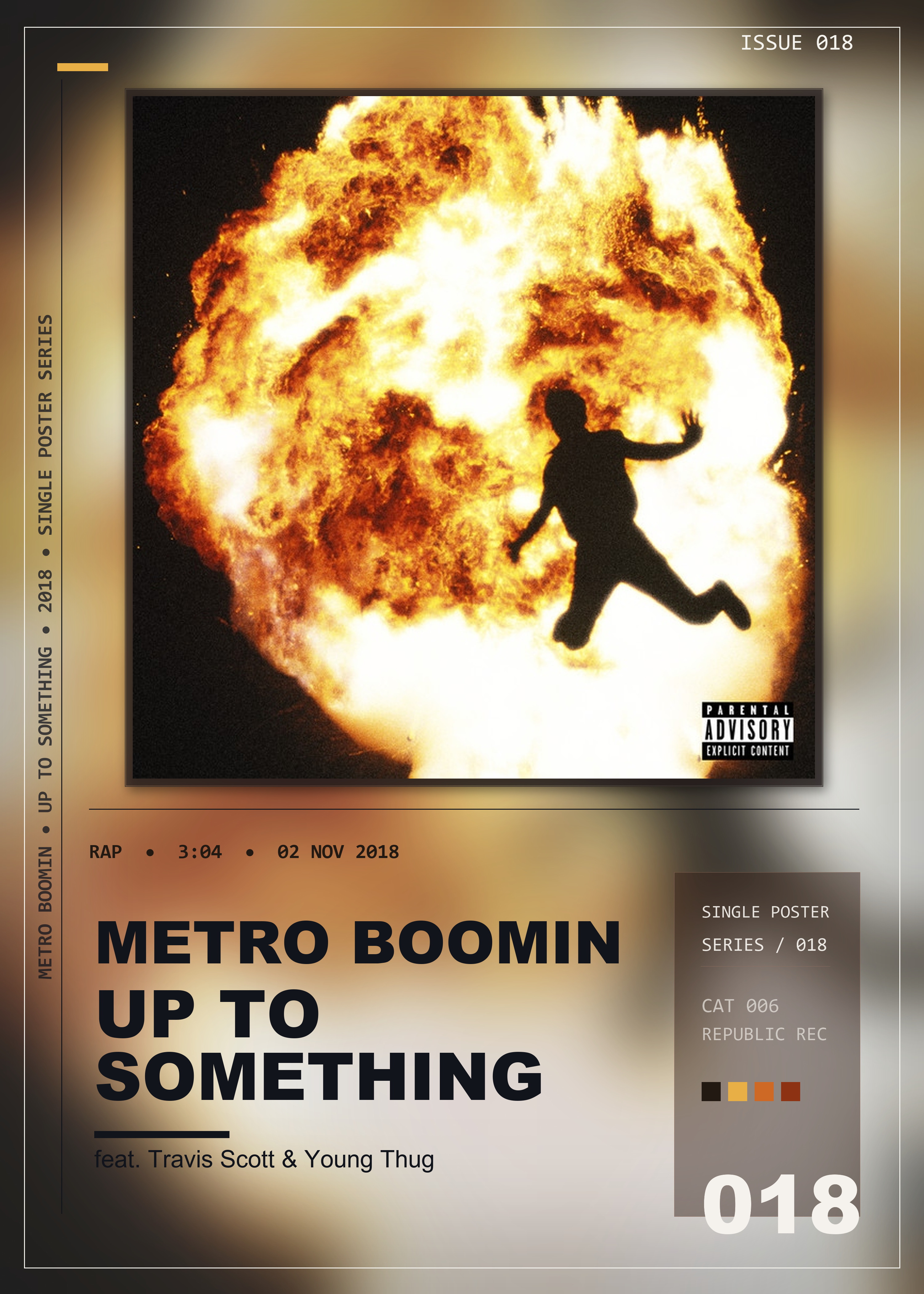 Music poster: Metro Boomin - Up To Something feat Travis Scott Young Thug