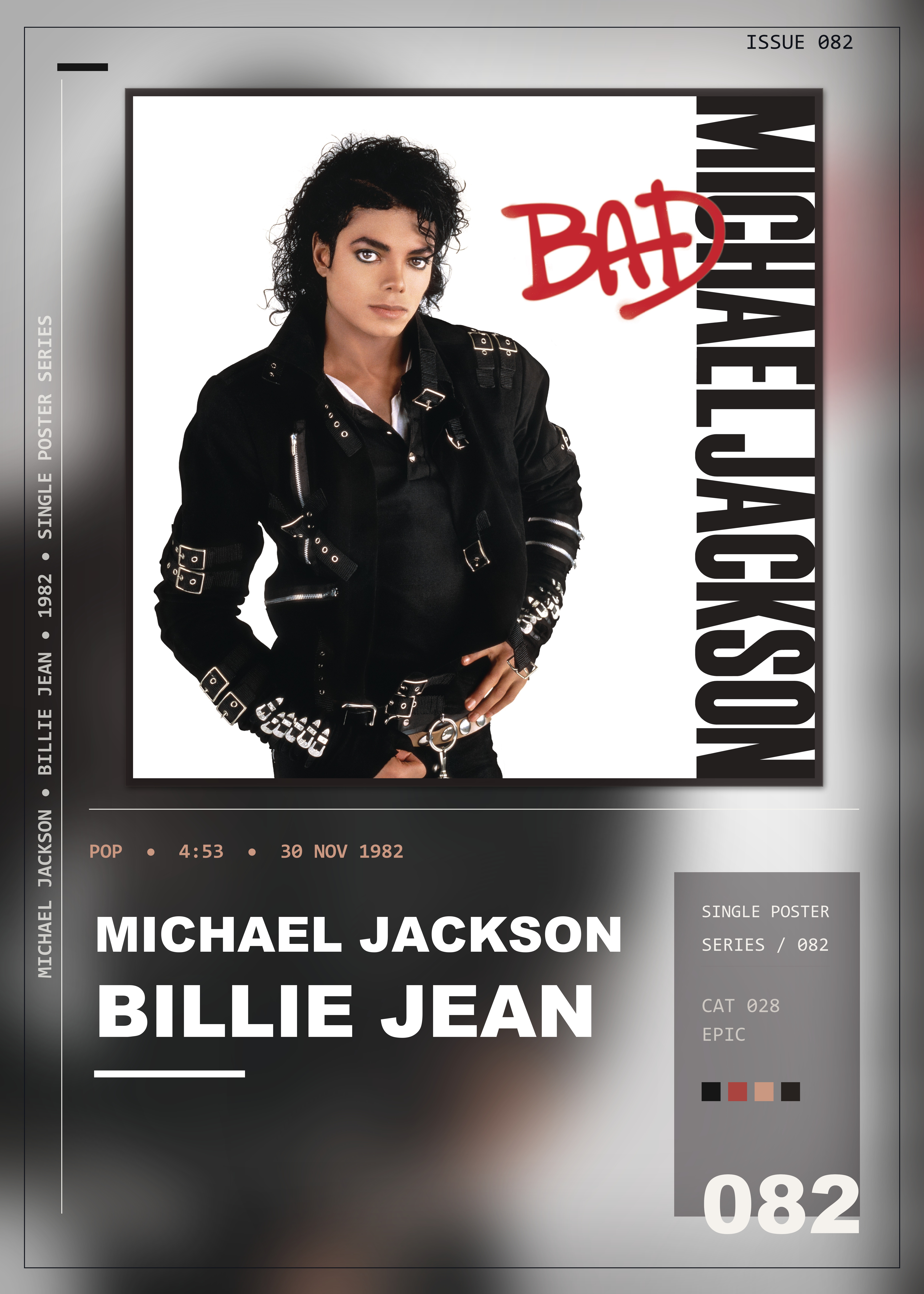 Music poster: Michael Jackson - Billie Jean