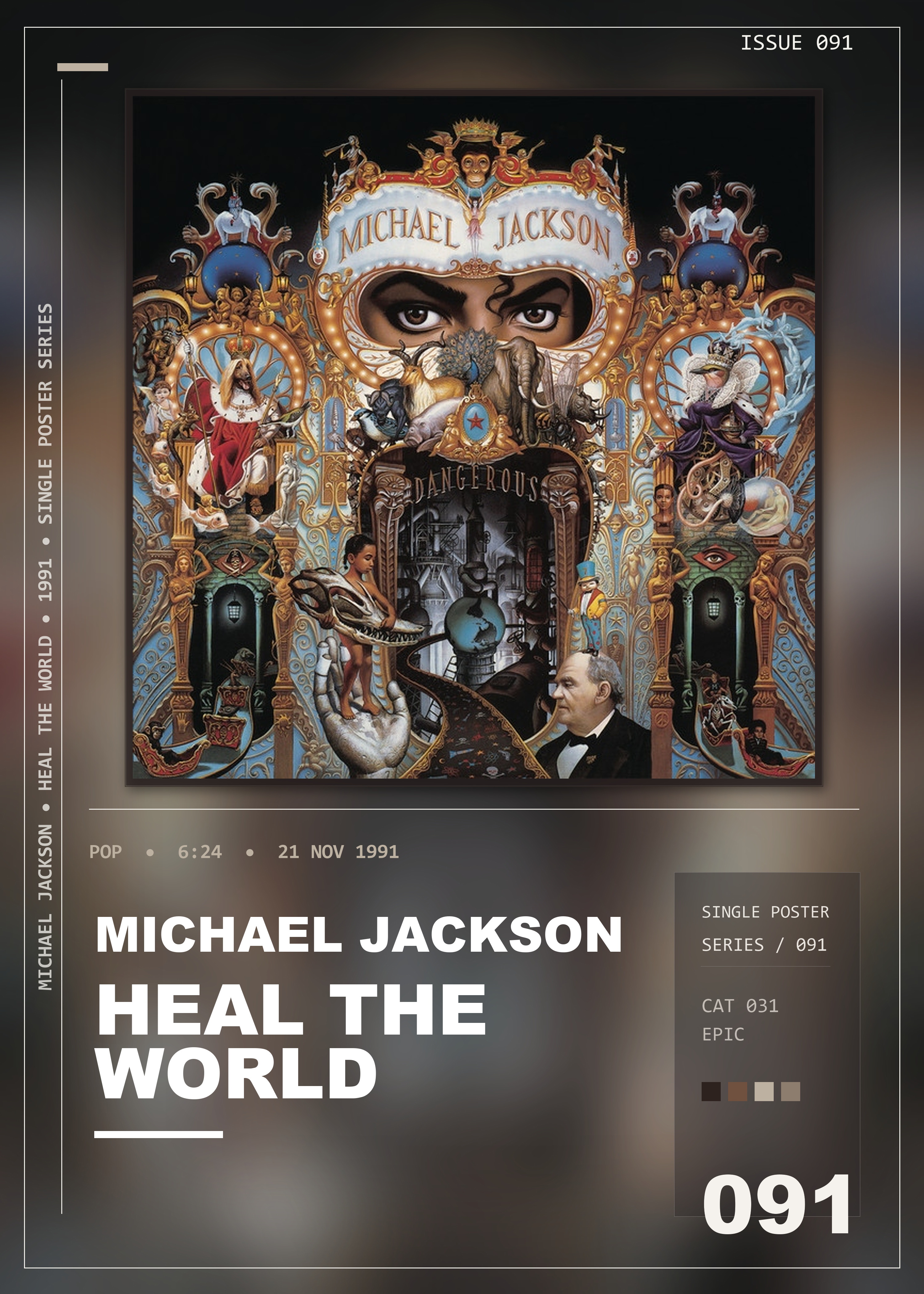 Music poster: Michael Jackson - Heal the World