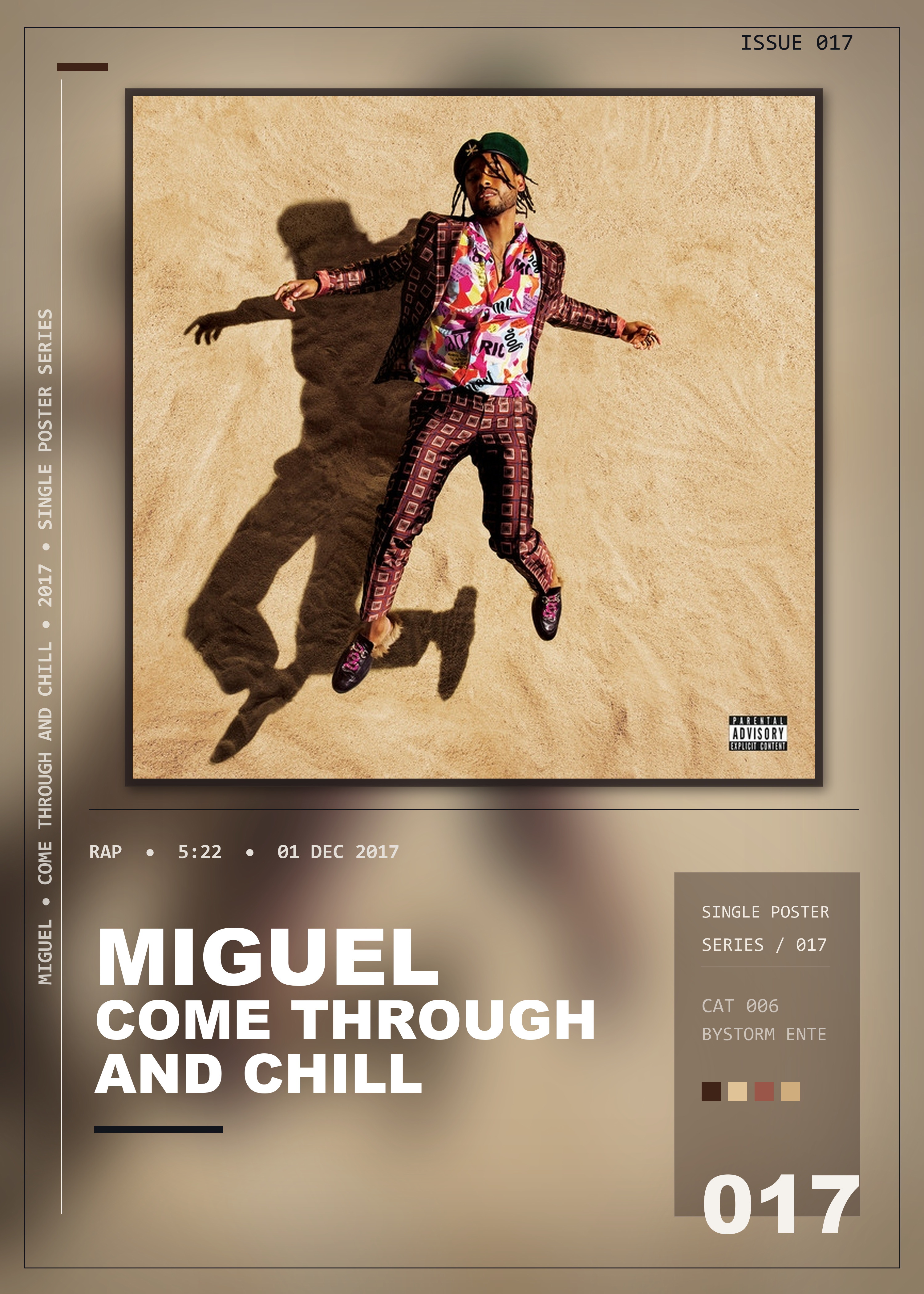 Music poster: Miguel - Come Through and Chill