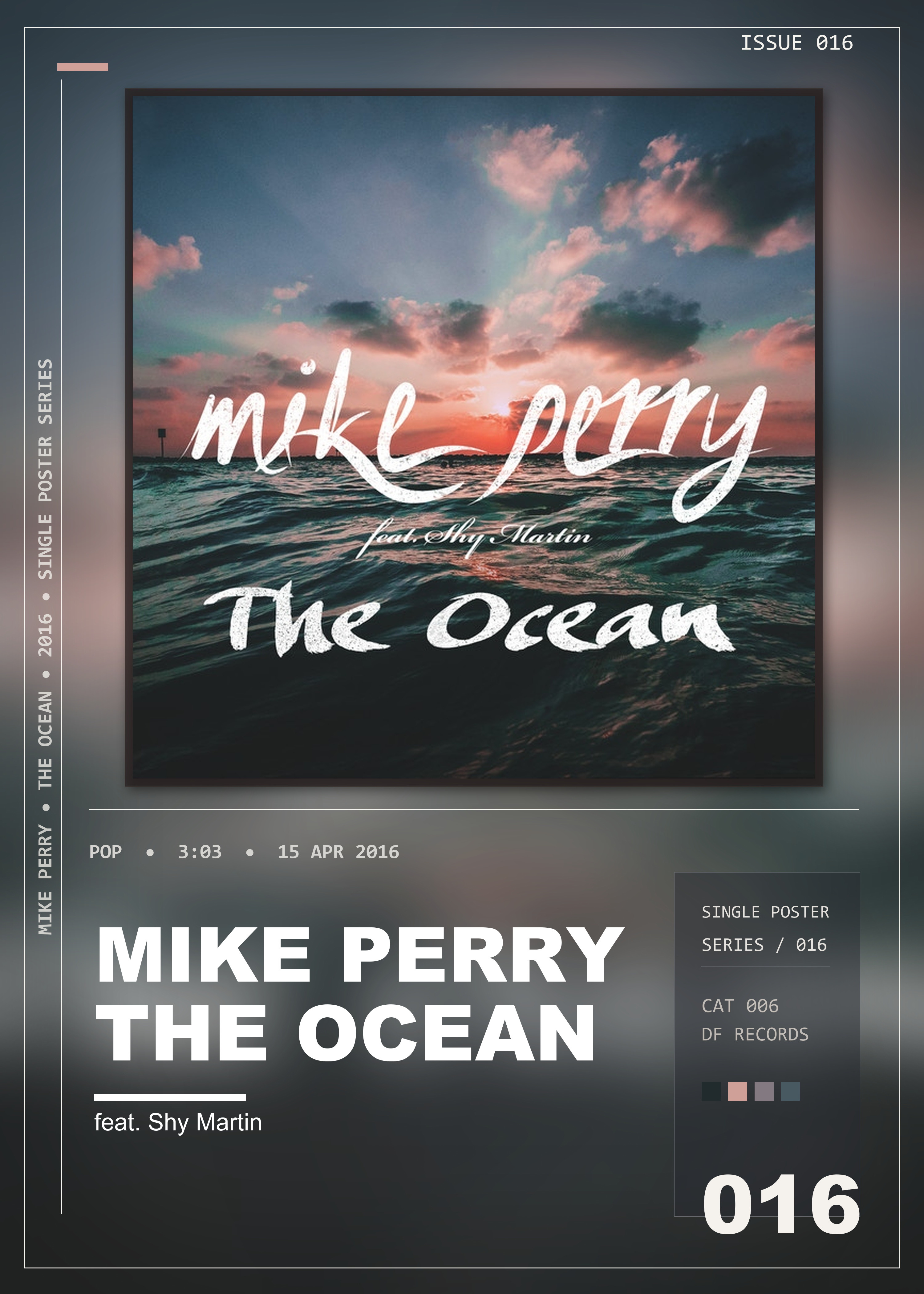 Music poster: Mike Perry - The Ocean feat Shy Martin