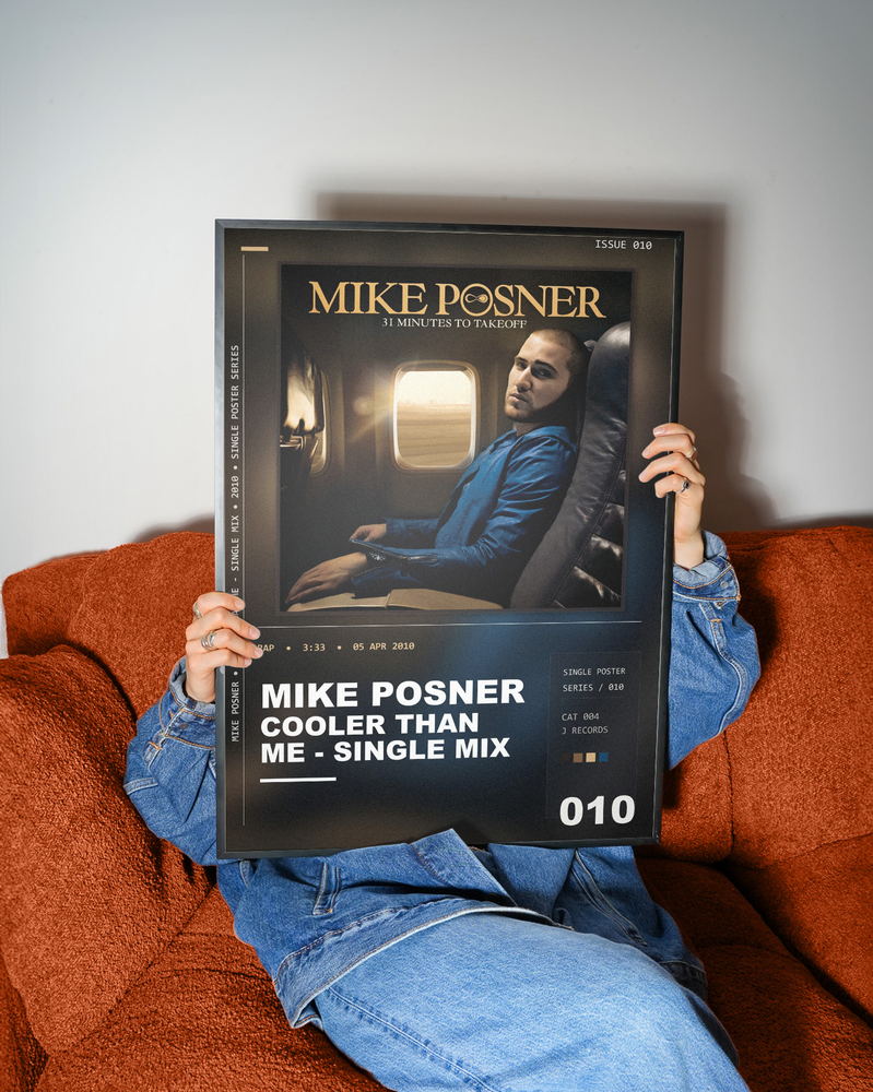 Music poster: Mike Posner - Cooler Than Me - Single Mix