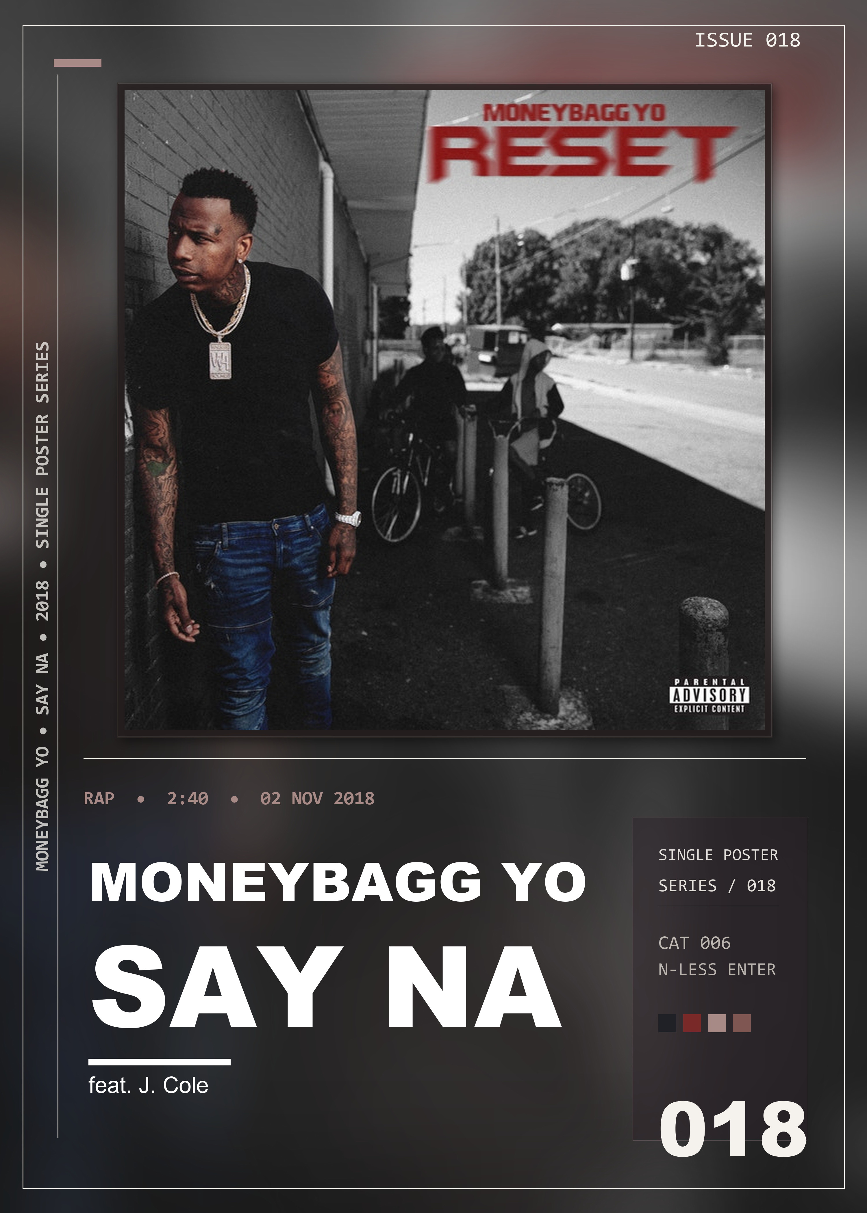 Music poster: Moneybagg Yo - Say Na feat J Cole