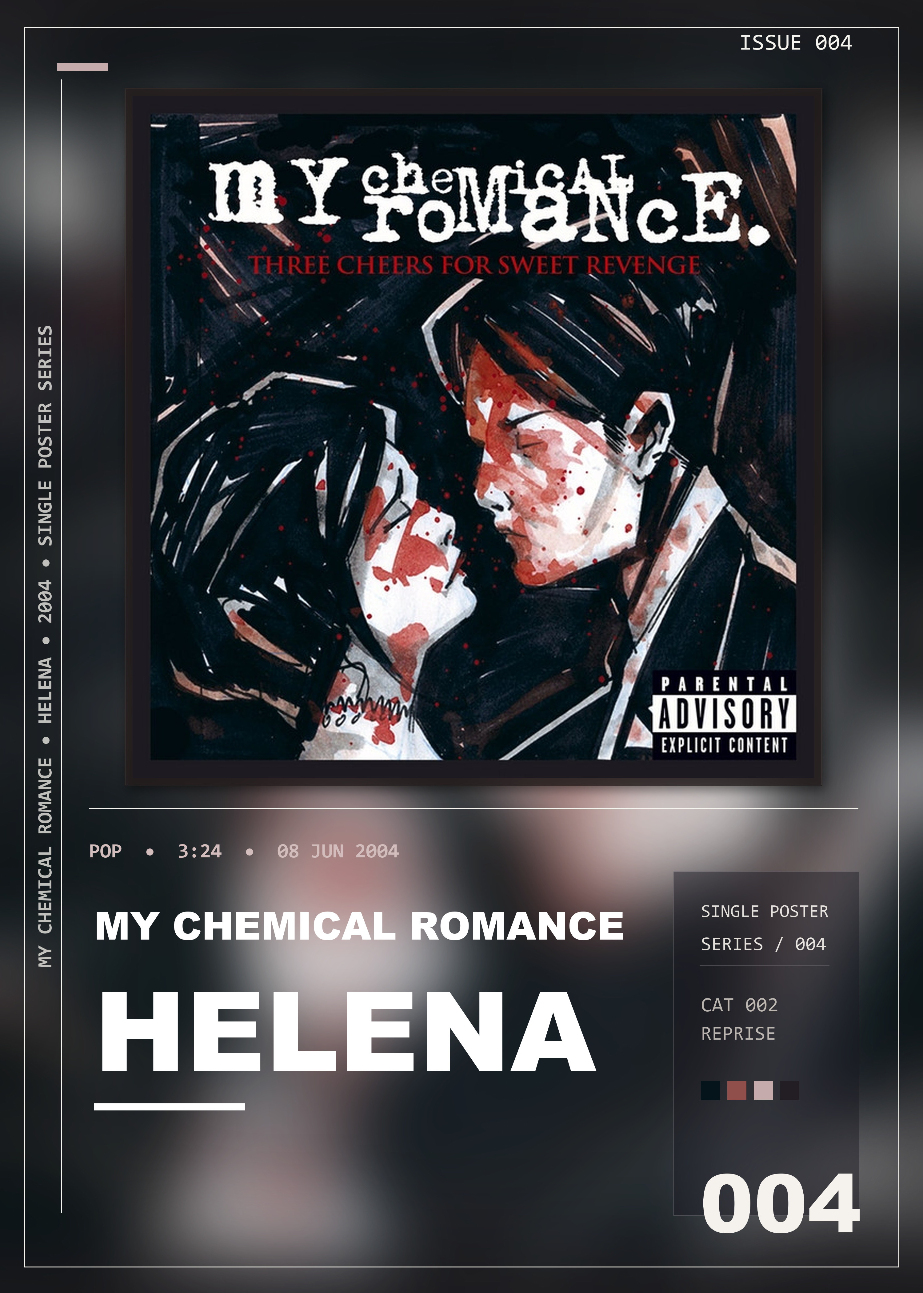 Music poster: My Chemical Romance - Helena So Long Goodnight