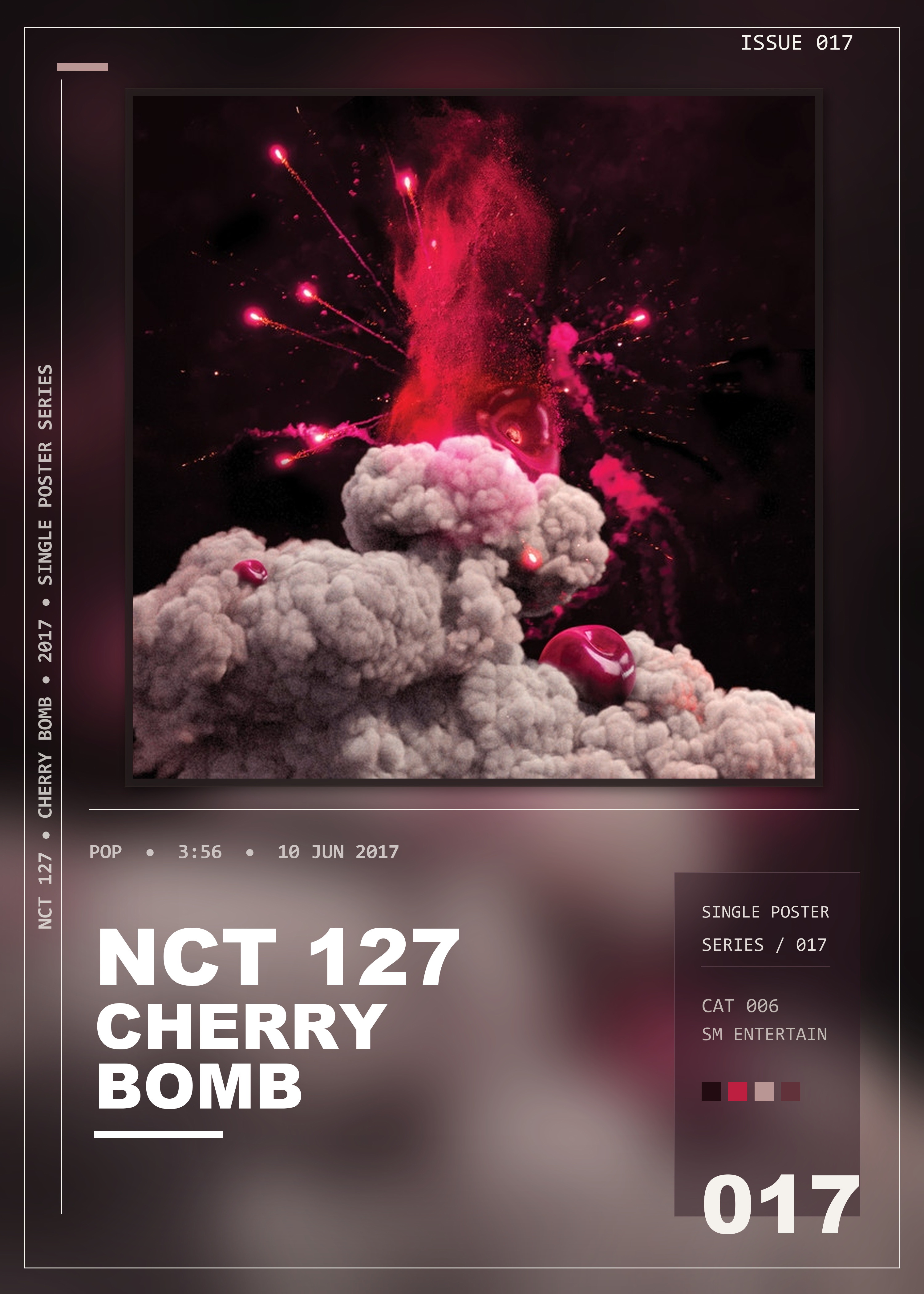 Music poster: NCT 127 - Cherry Bomb
