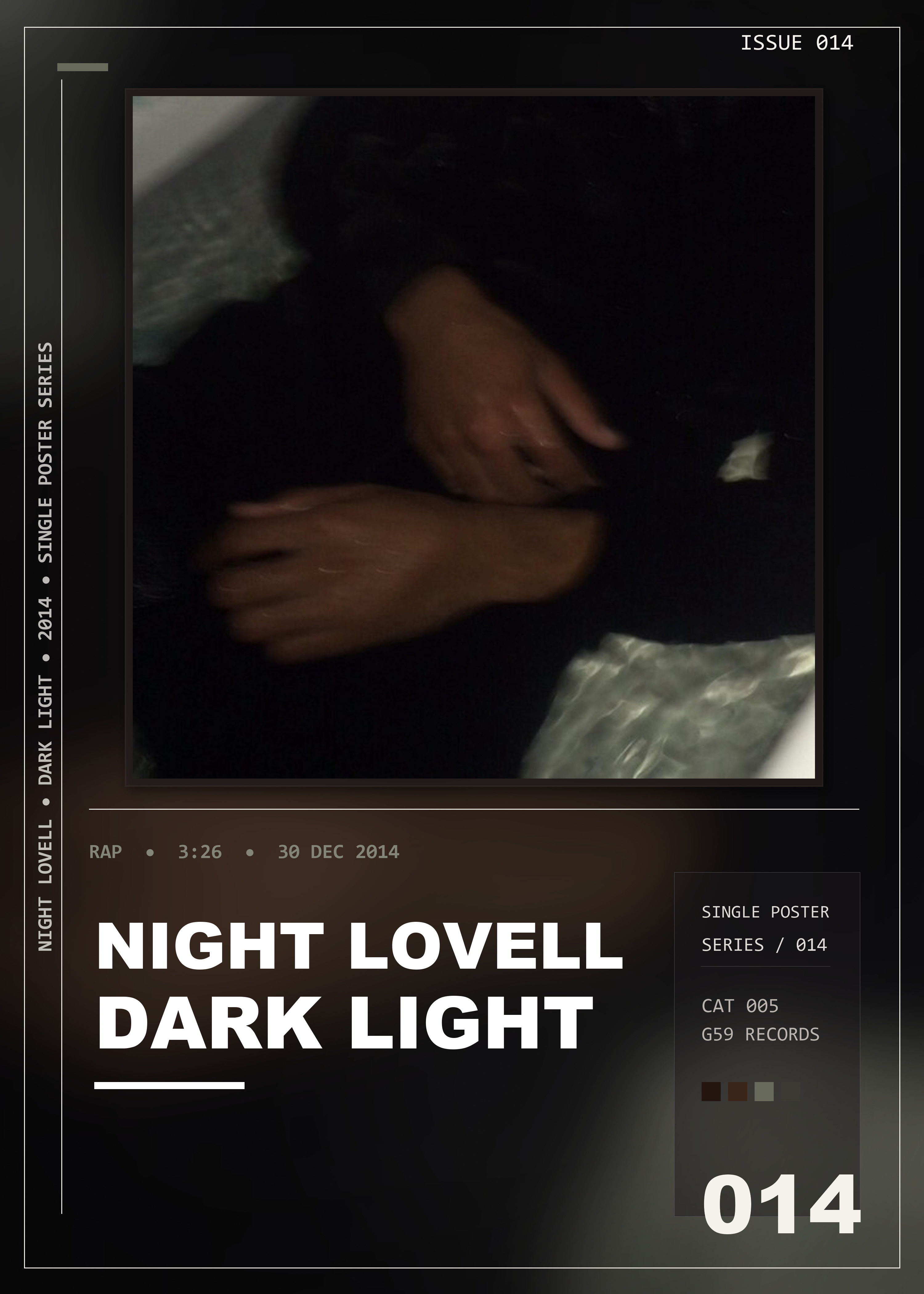 Music poster: Night Lovell - Dark Light