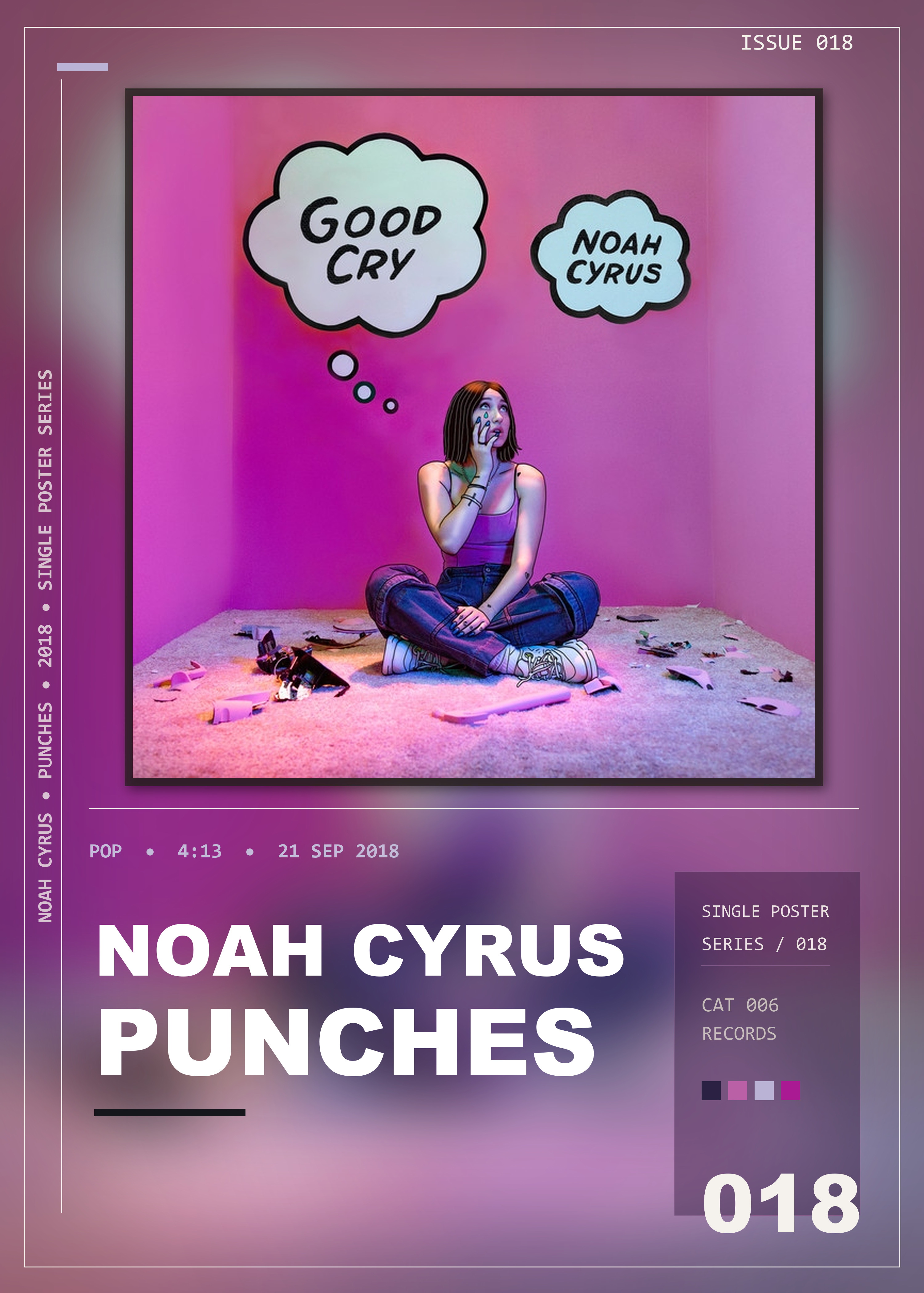 Music poster: Noah Cyrus - Punches with LP