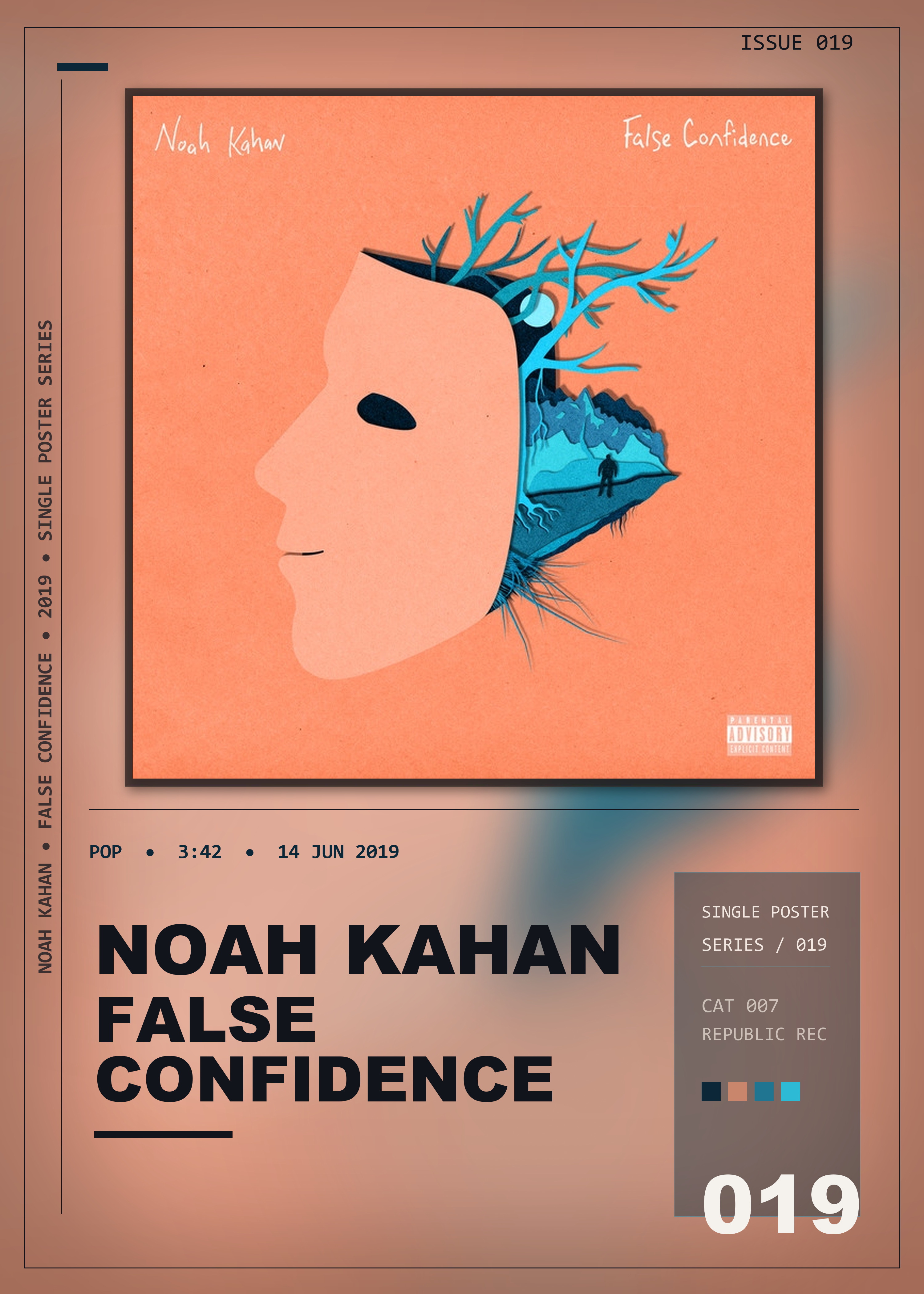 Music poster: Noah Kahan - False Confidence