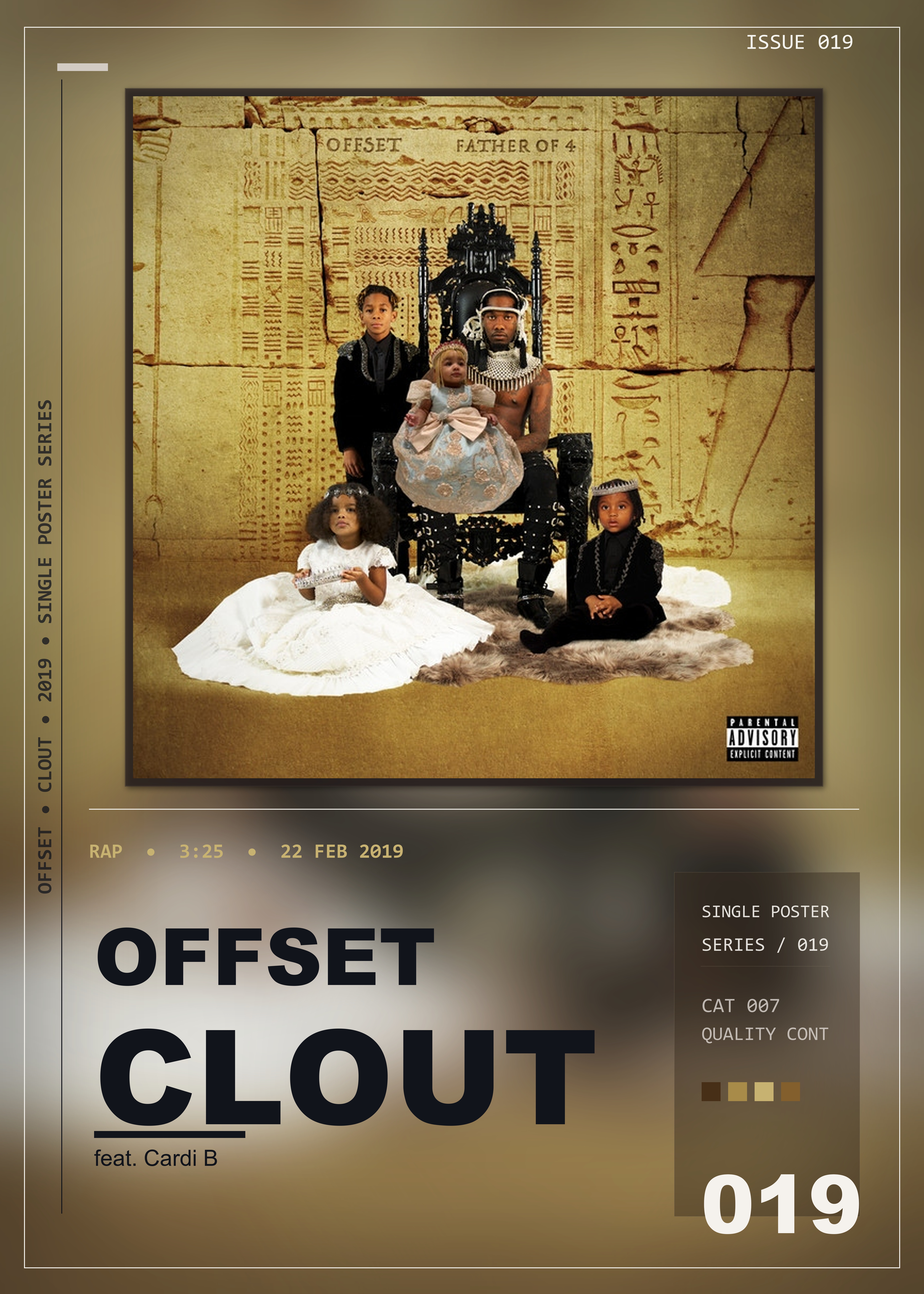 Music poster: Offset - Clout feat Cardi B