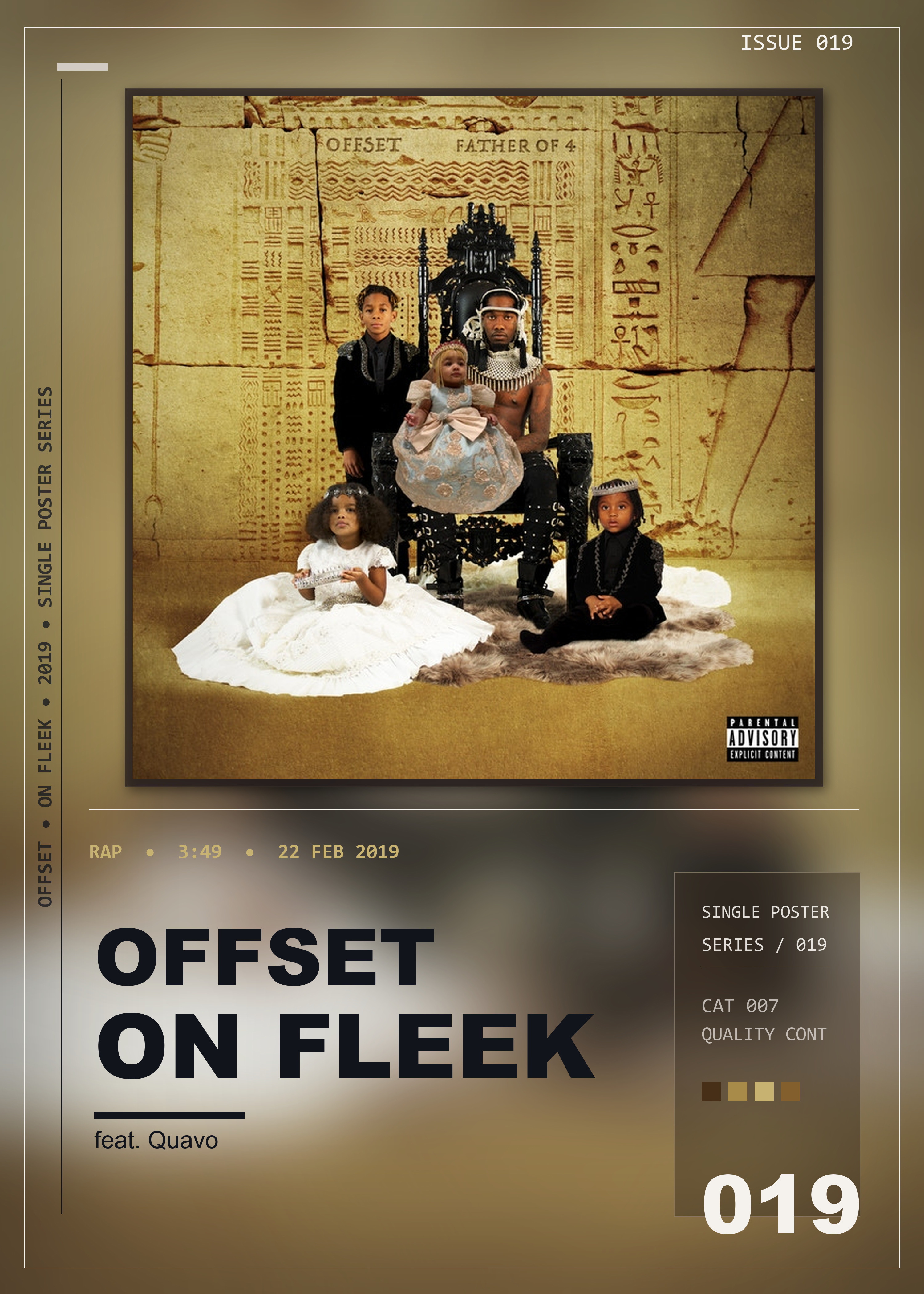 Music poster: Offset - On Fleek feat Quavo