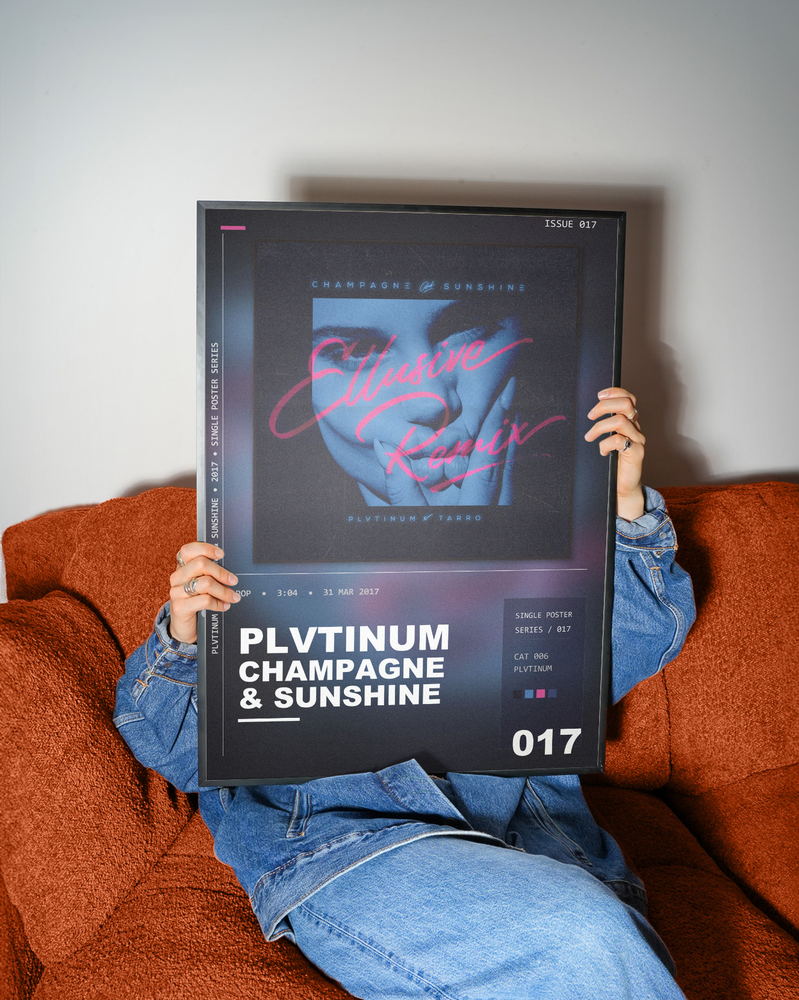 Music poster: PLVTINUM - Champagne Sunshine Ellusive Remix