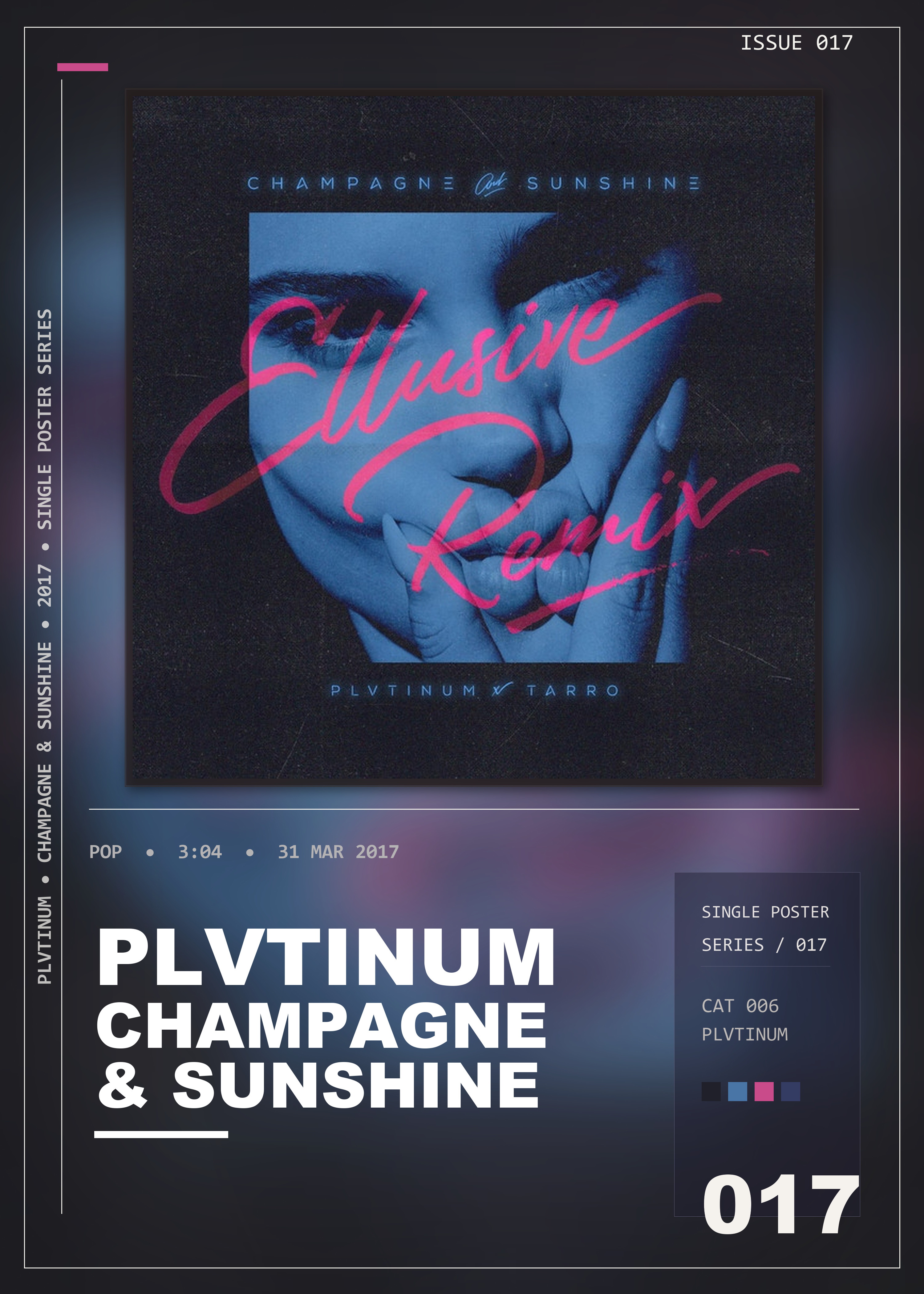Music poster: PLVTINUM - Champagne Sunshine Ellusive Remix