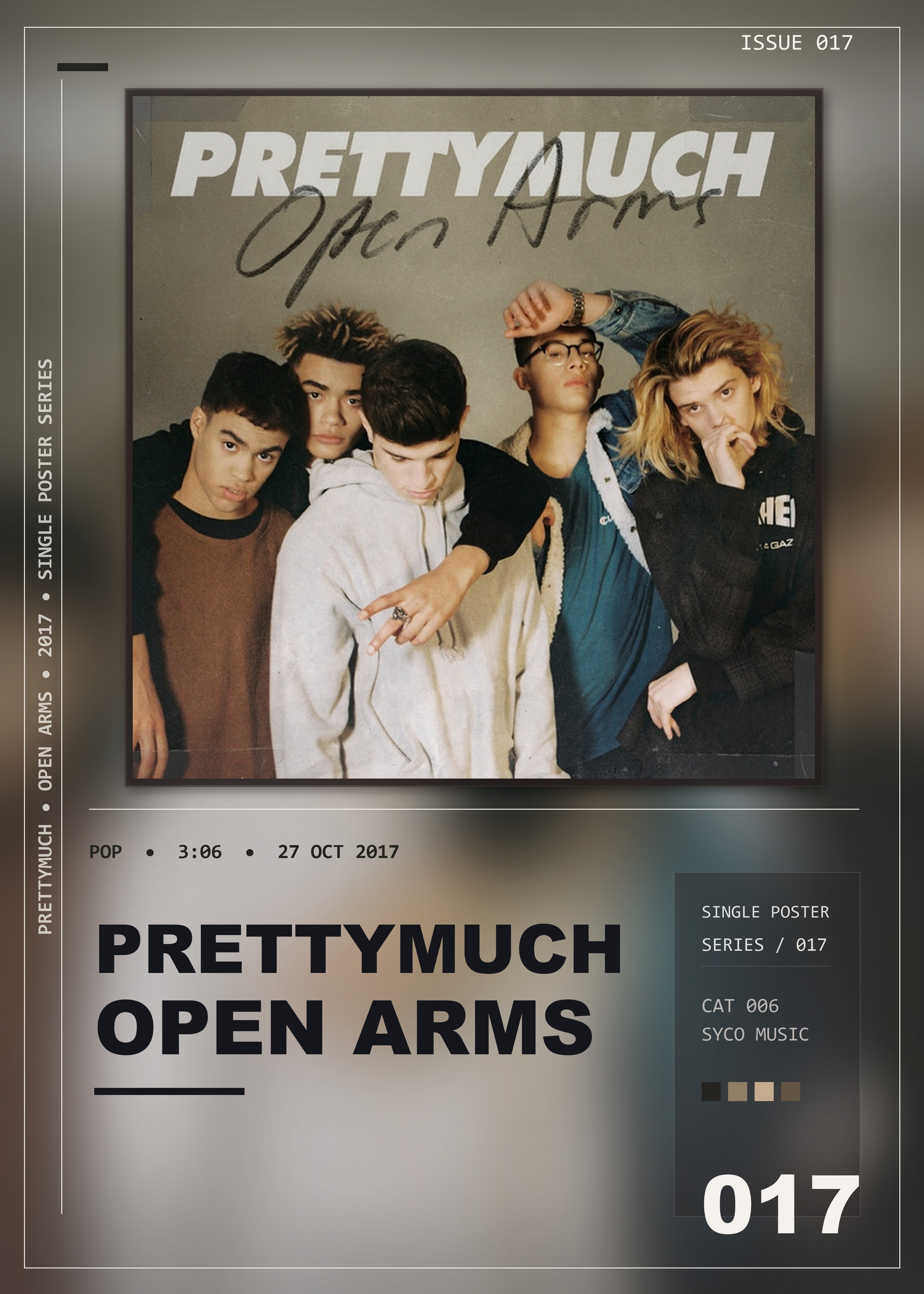 Music poster: PRETTYMUCH - Open Arms