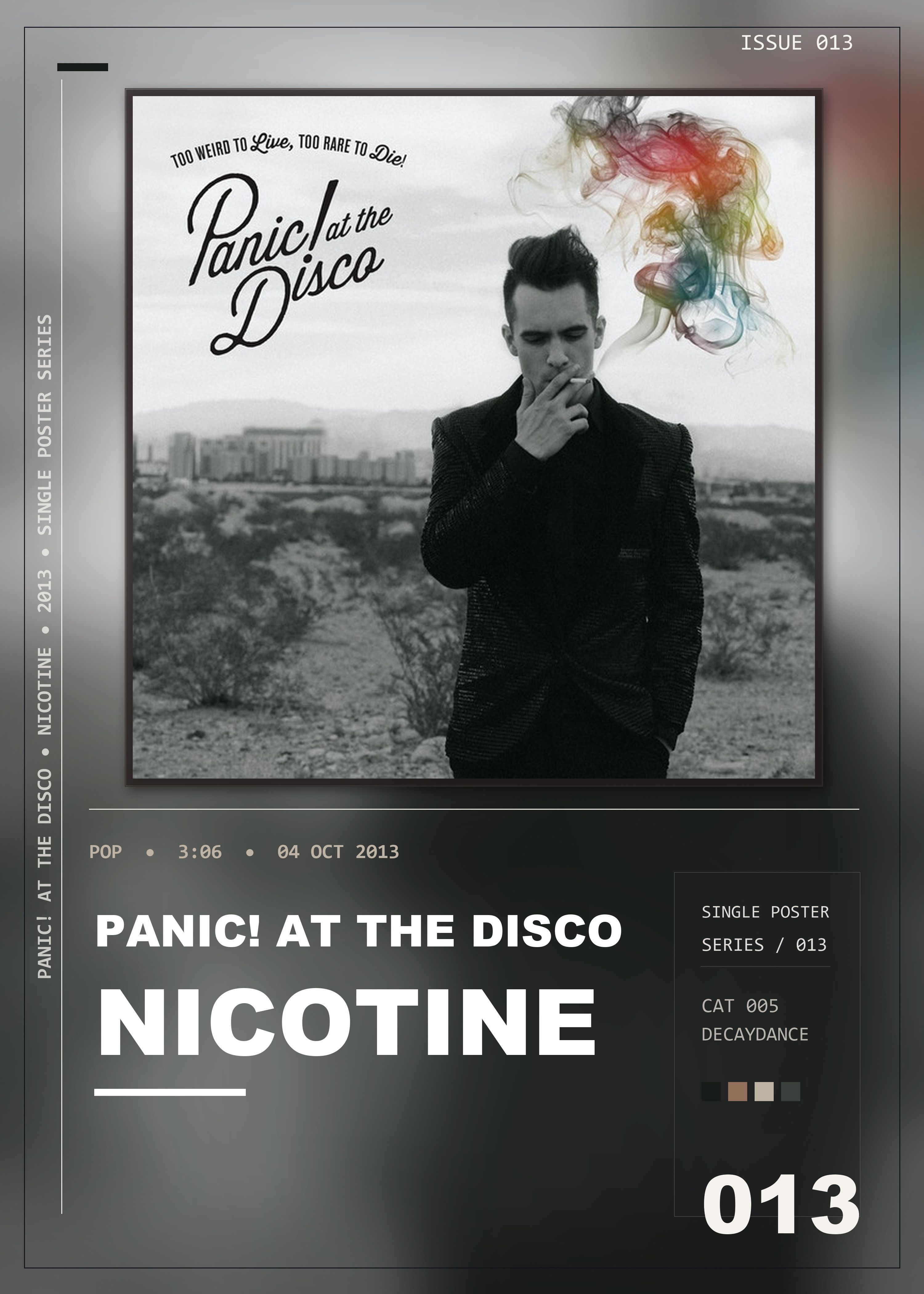 Music poster: Panic At The Disco - Nicotine
