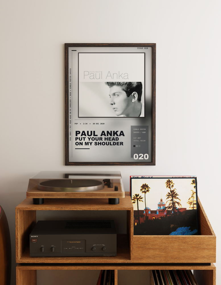 Music poster: Paul Anka - Put Your Head On My Shoulder