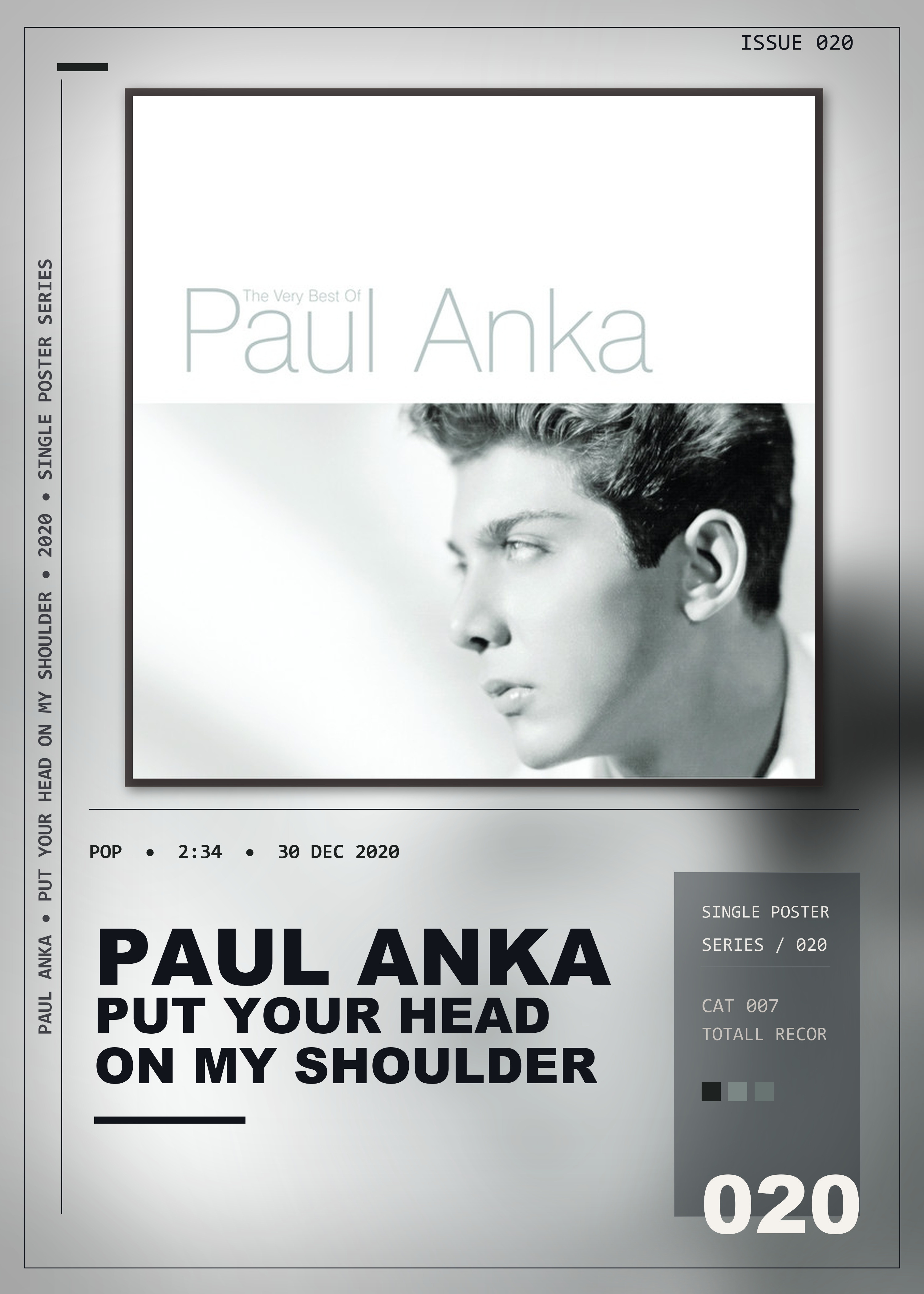 Music poster: Paul Anka - Put Your Head On My Shoulder
