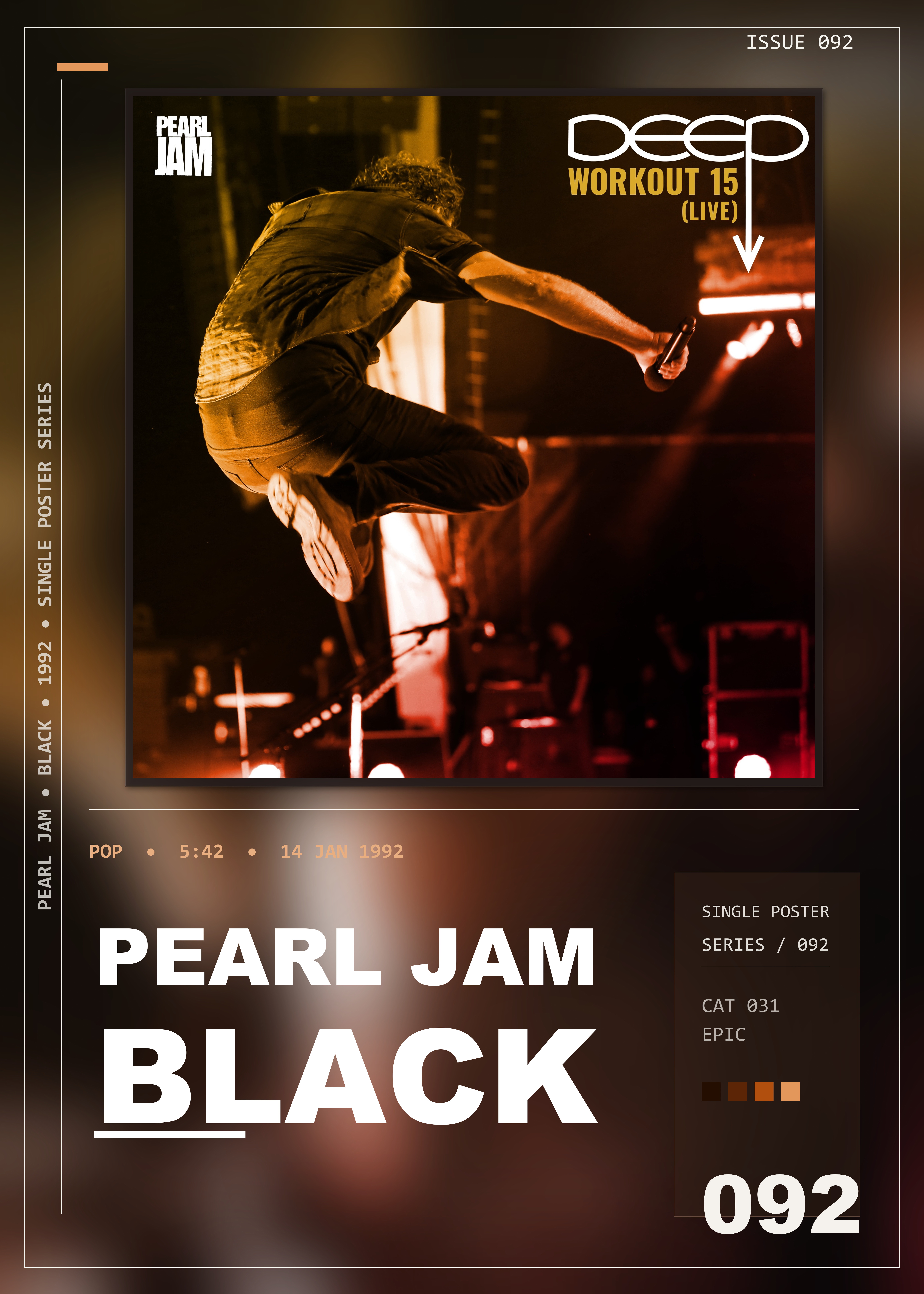 Music poster: Pearl Jam - Black