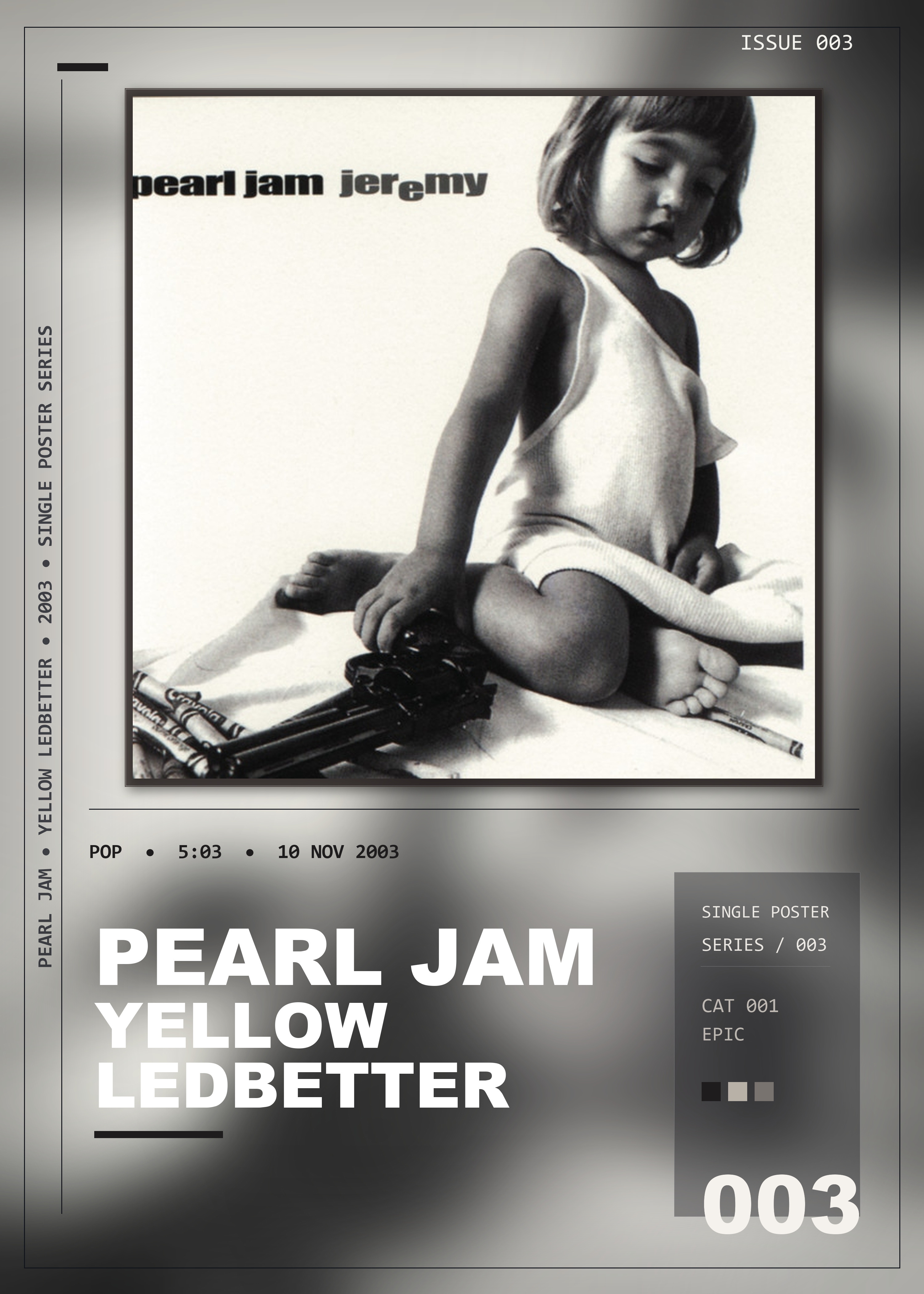 Music poster: Pearl Jam - Yellow Ledbetter