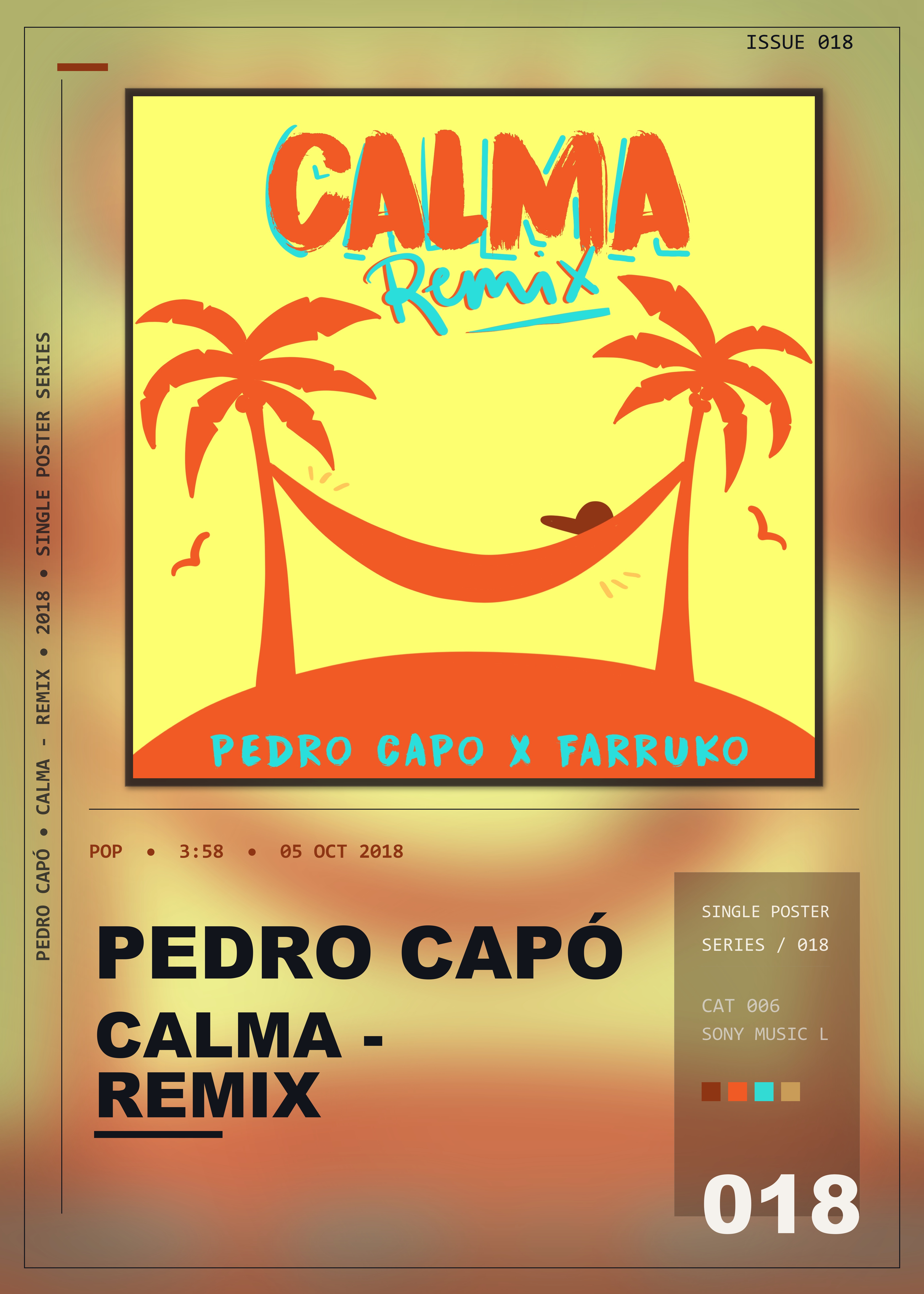 Music poster: Pedro Capó - Calma - Remix