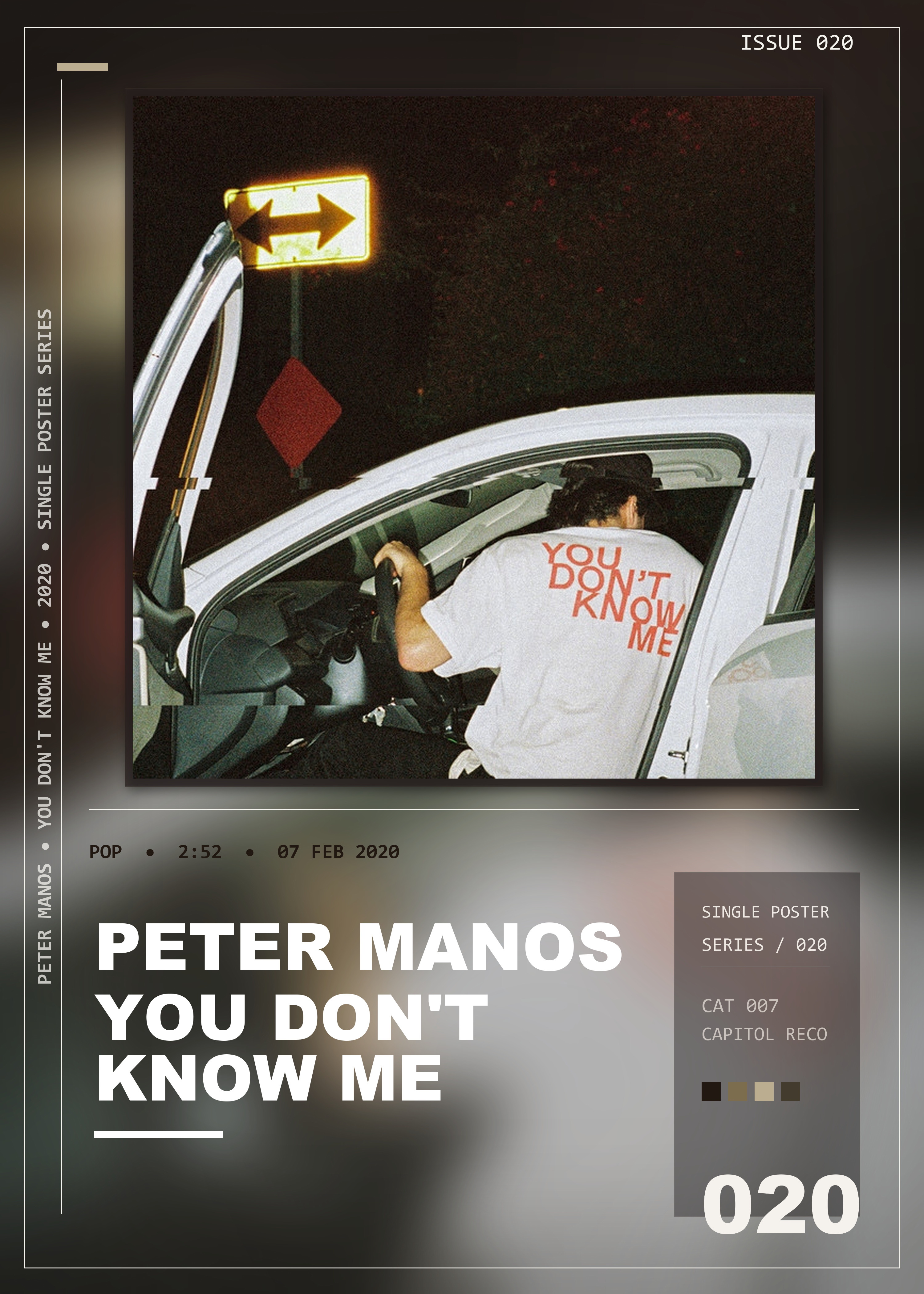 Music poster: Peter Manos - You Dont Know Me