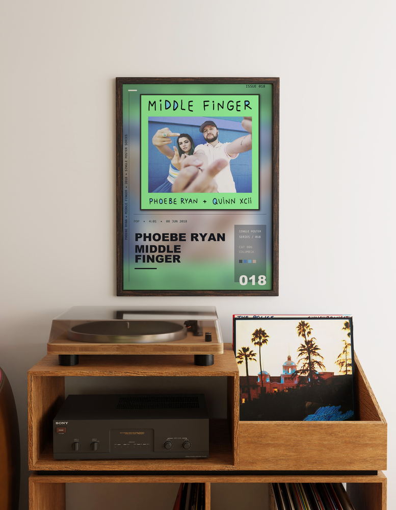 Music poster: Phoebe Ryan - Middle Finger