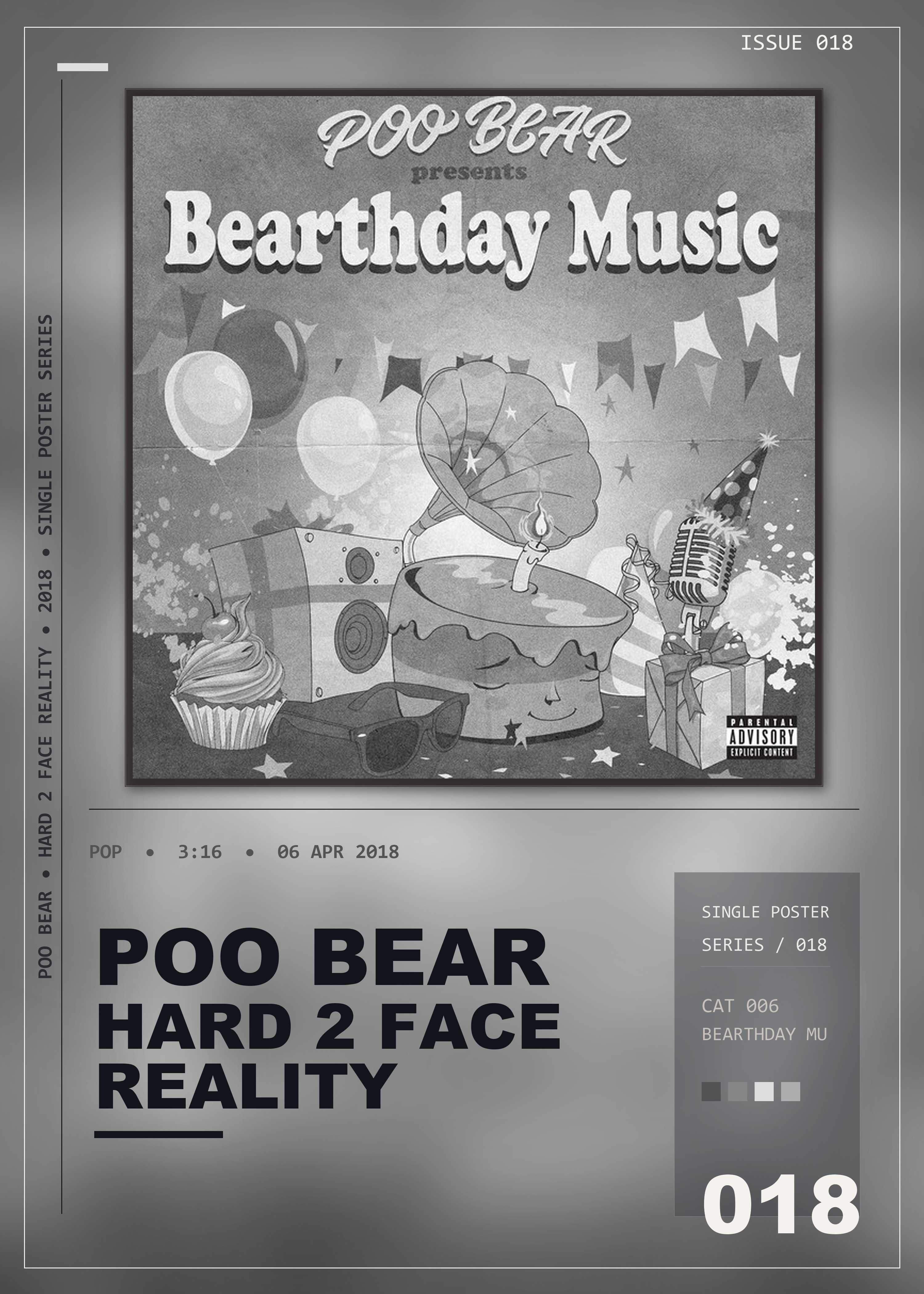 Music poster: Poo Bear - Hard 2 Face Reality