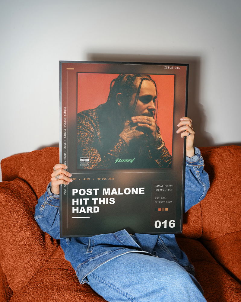 Music poster: Post Malone - Hit This Hard