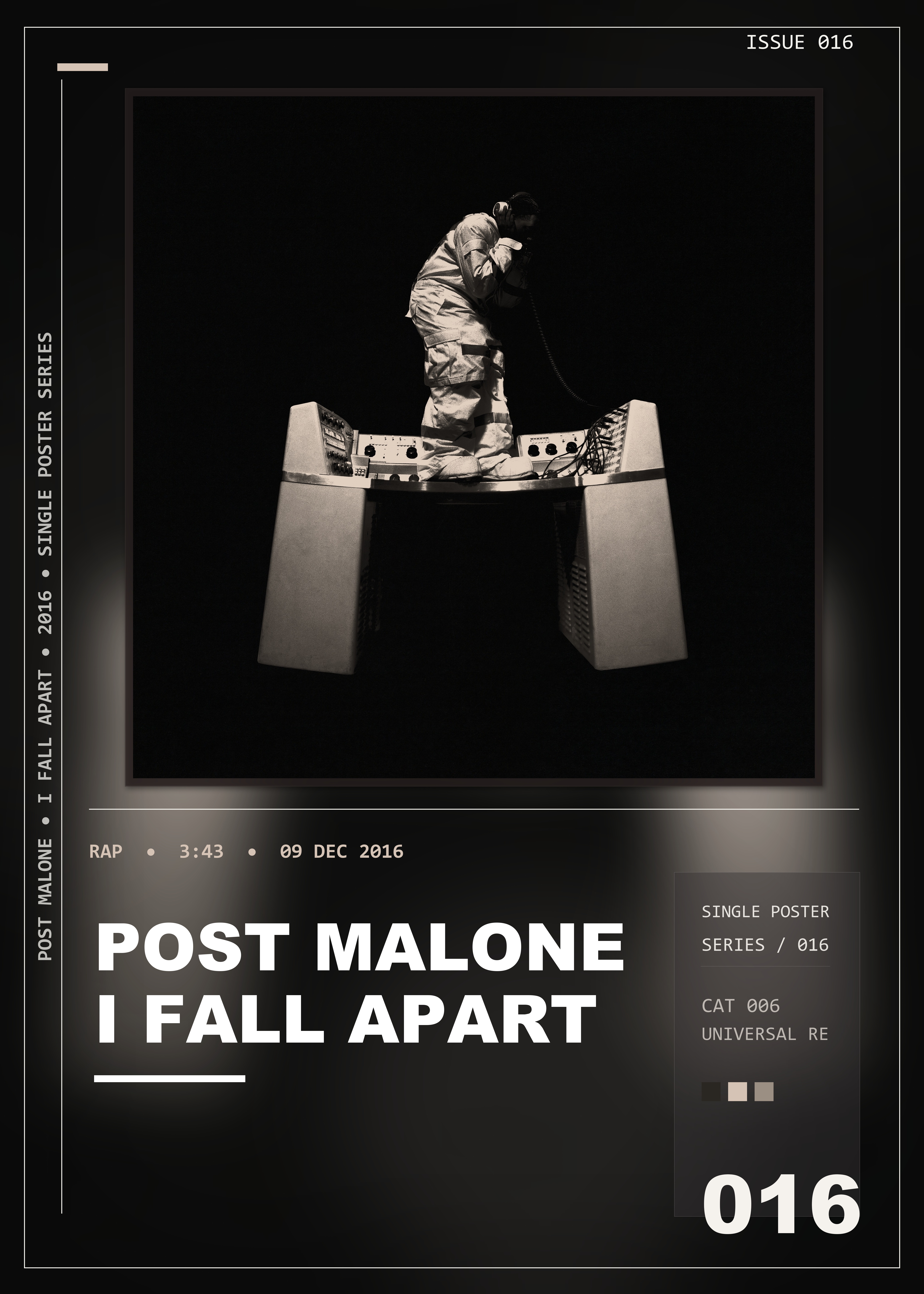 Music poster: Post Malone - I Fall Apart