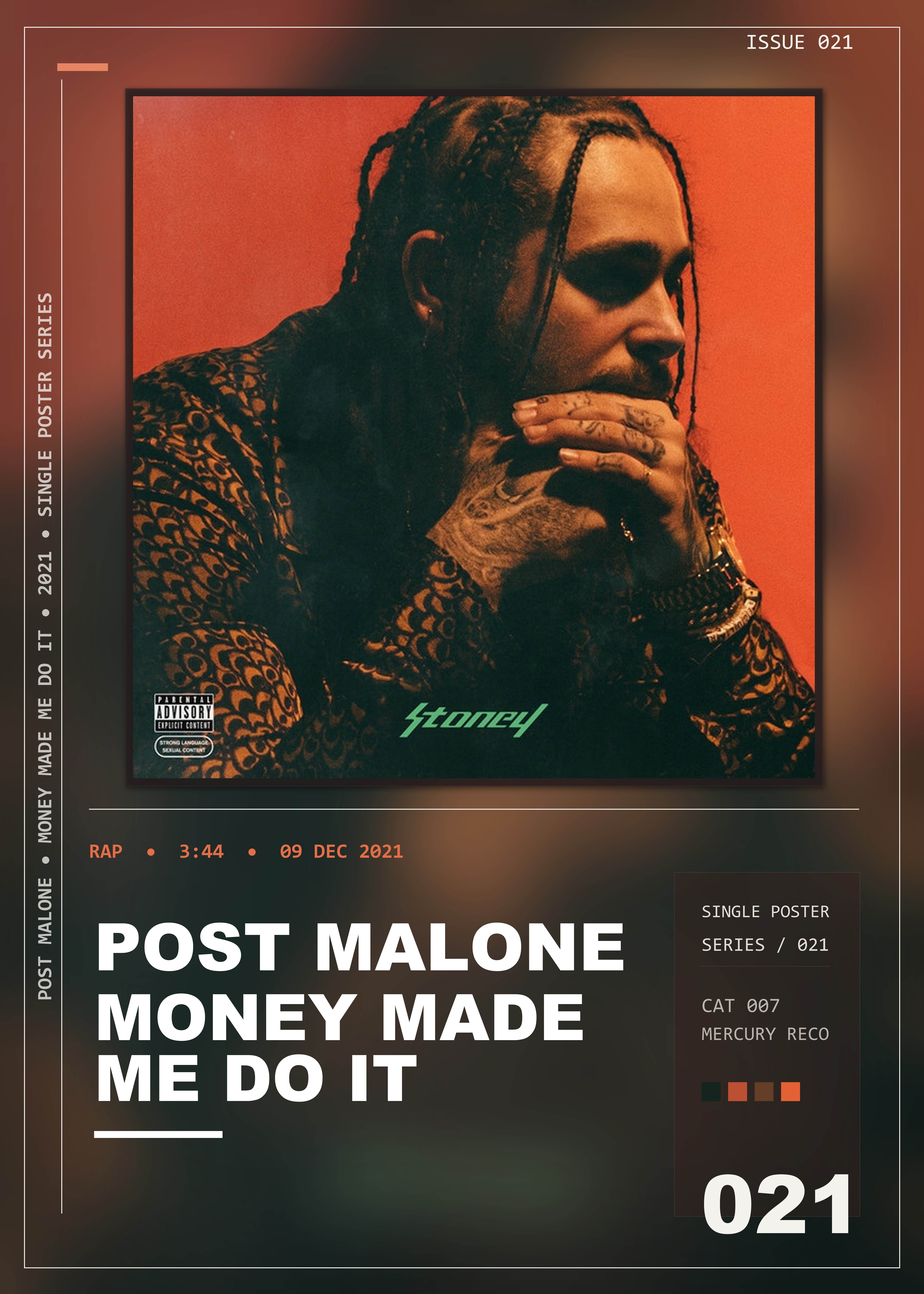 Music poster: Post Malone - Money Made Me Do It