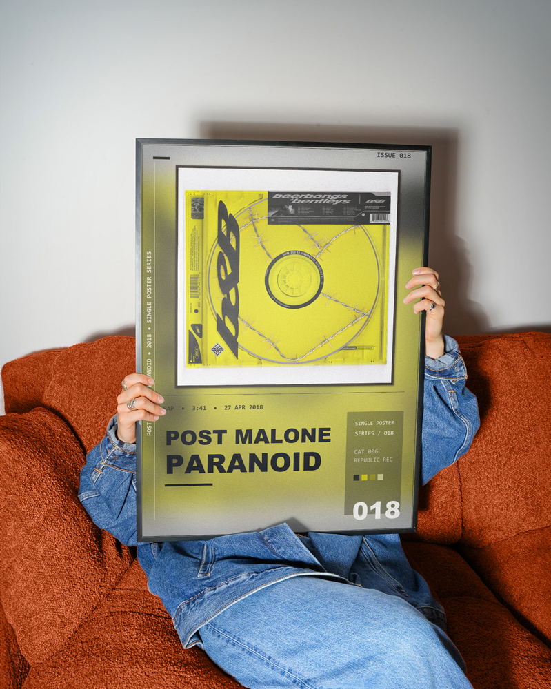 Music poster: Post Malone - Paranoid
