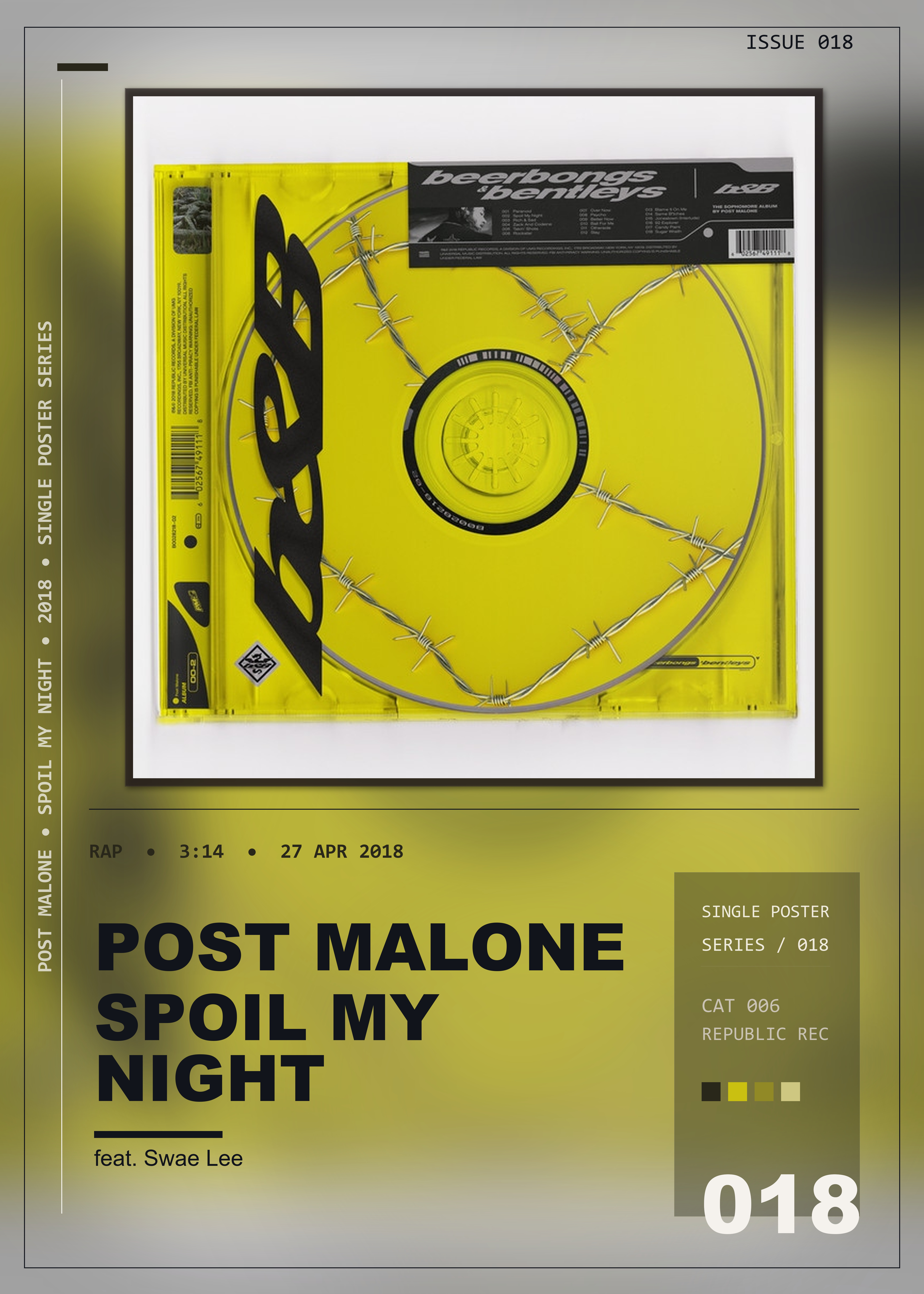 Music poster: Post Malone - Spoil My Night feat Swae Lee