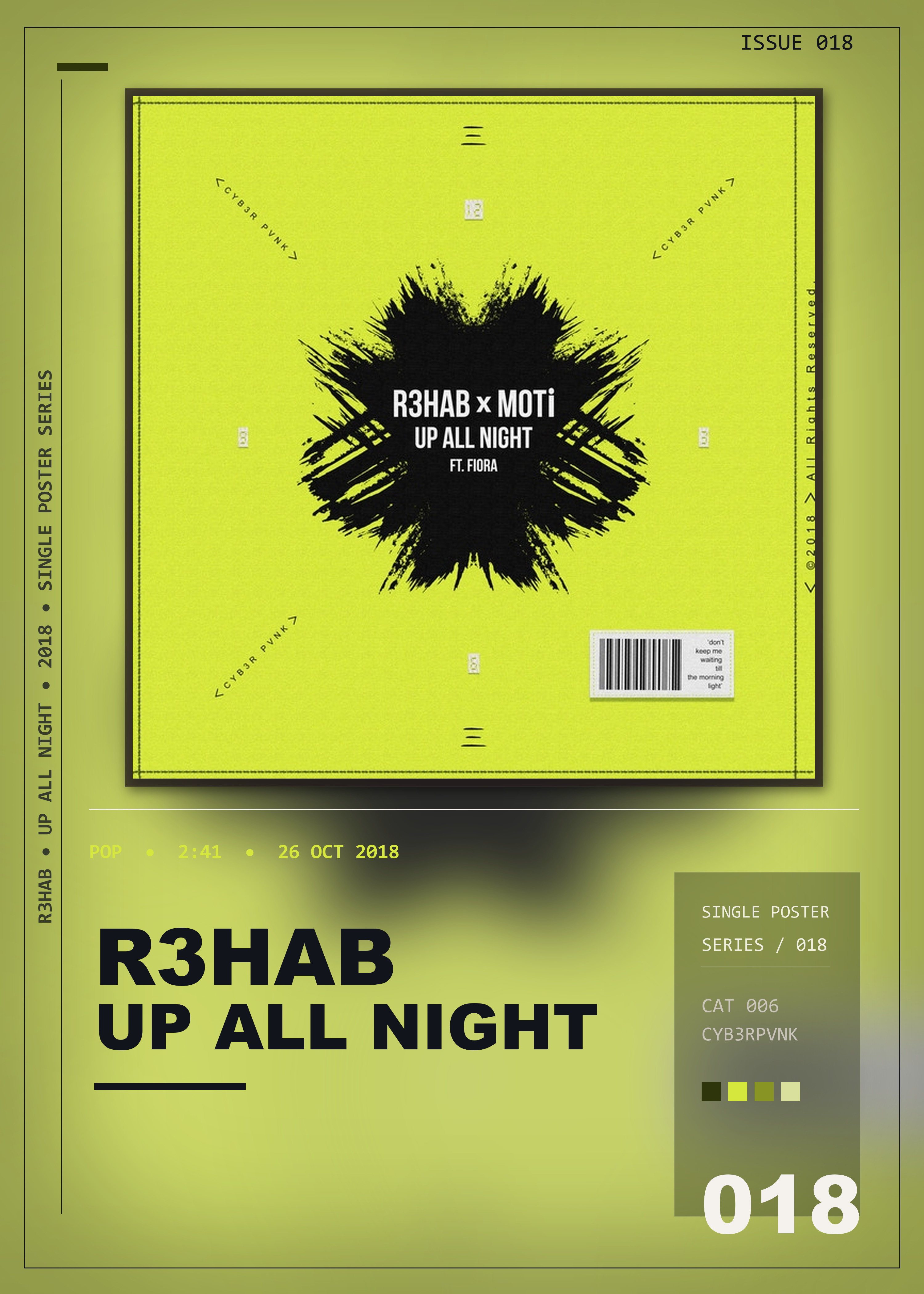 Music poster: R3HAB - Up All Night