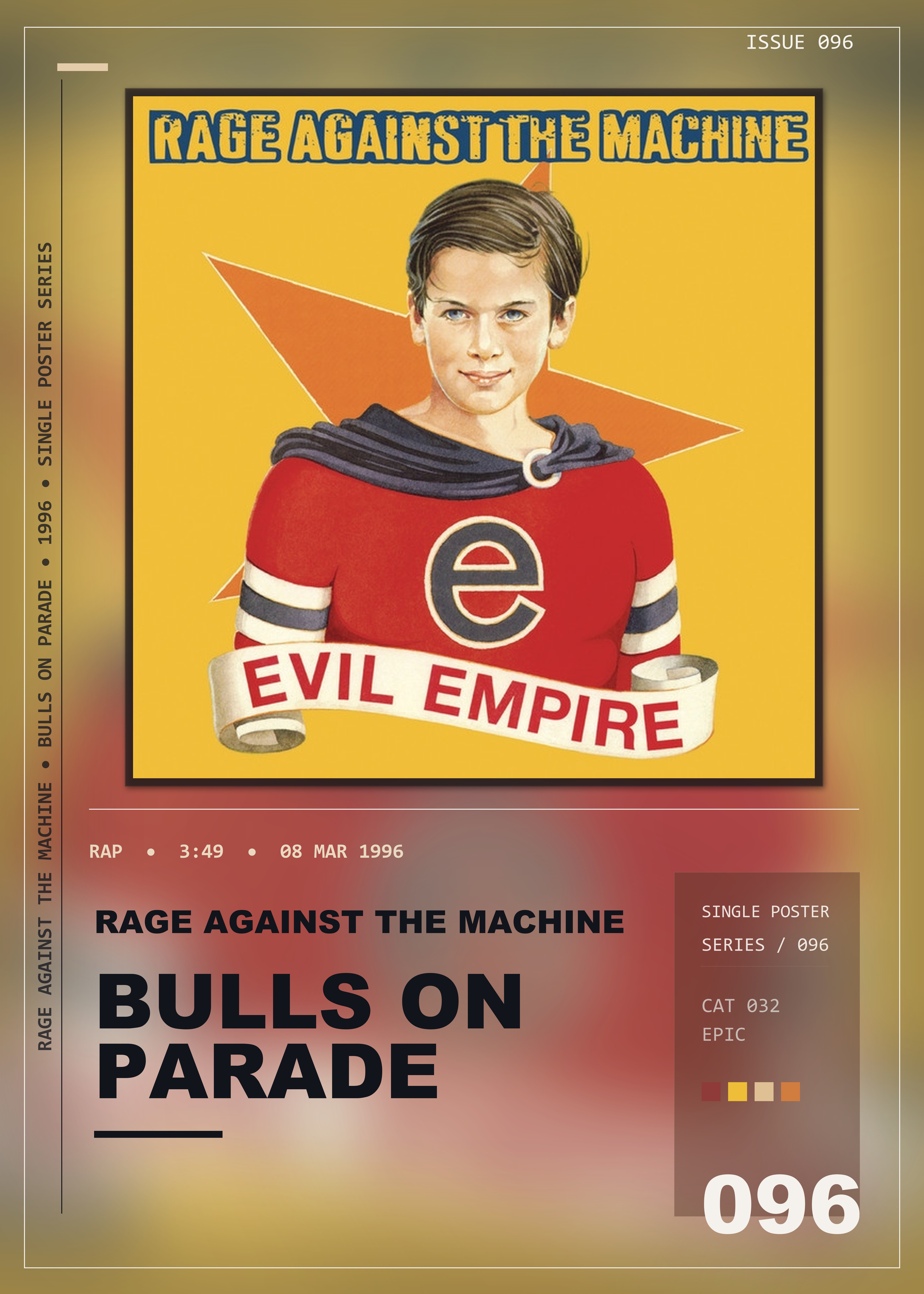 Music poster: Rage Against The Machine - Bulls On Parade