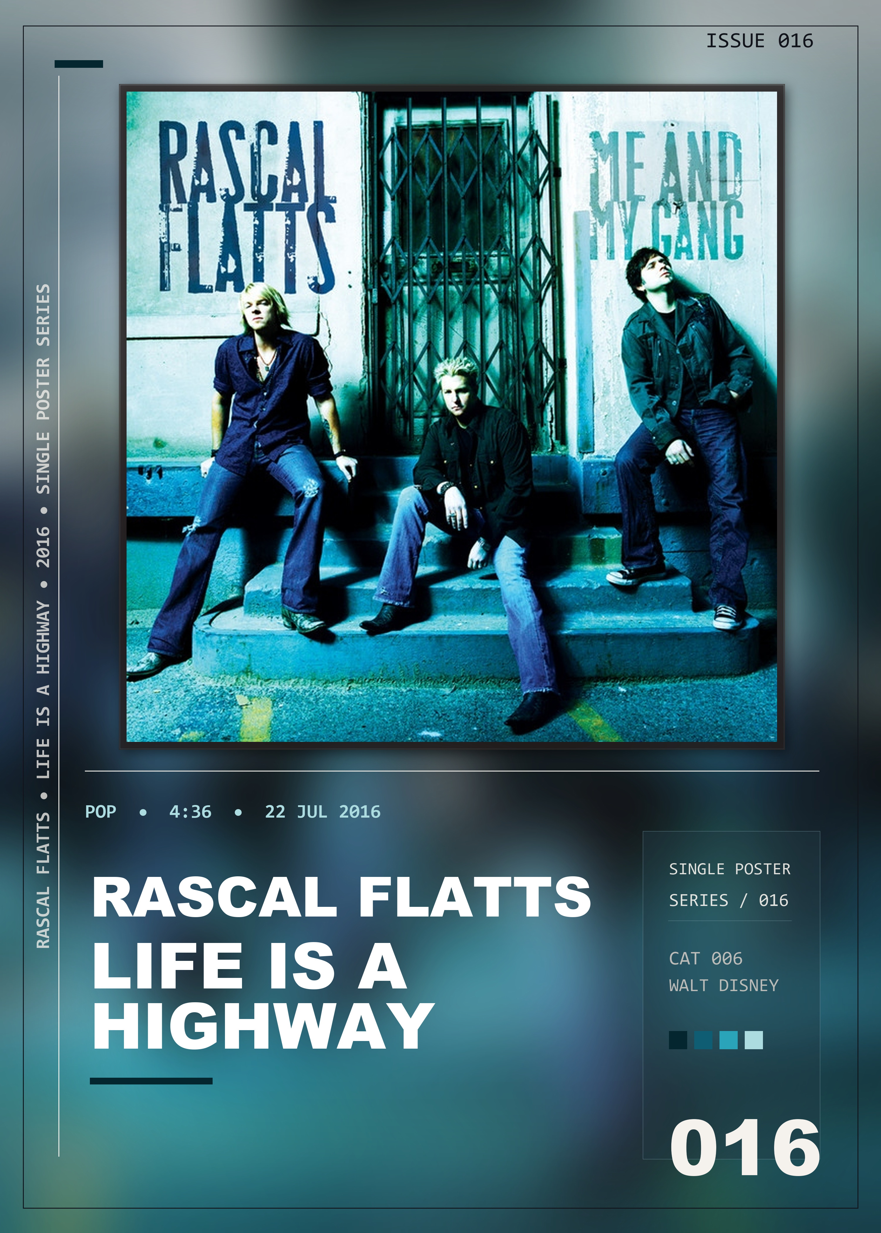 Music poster: Rascal Flatts - Life is a Highway