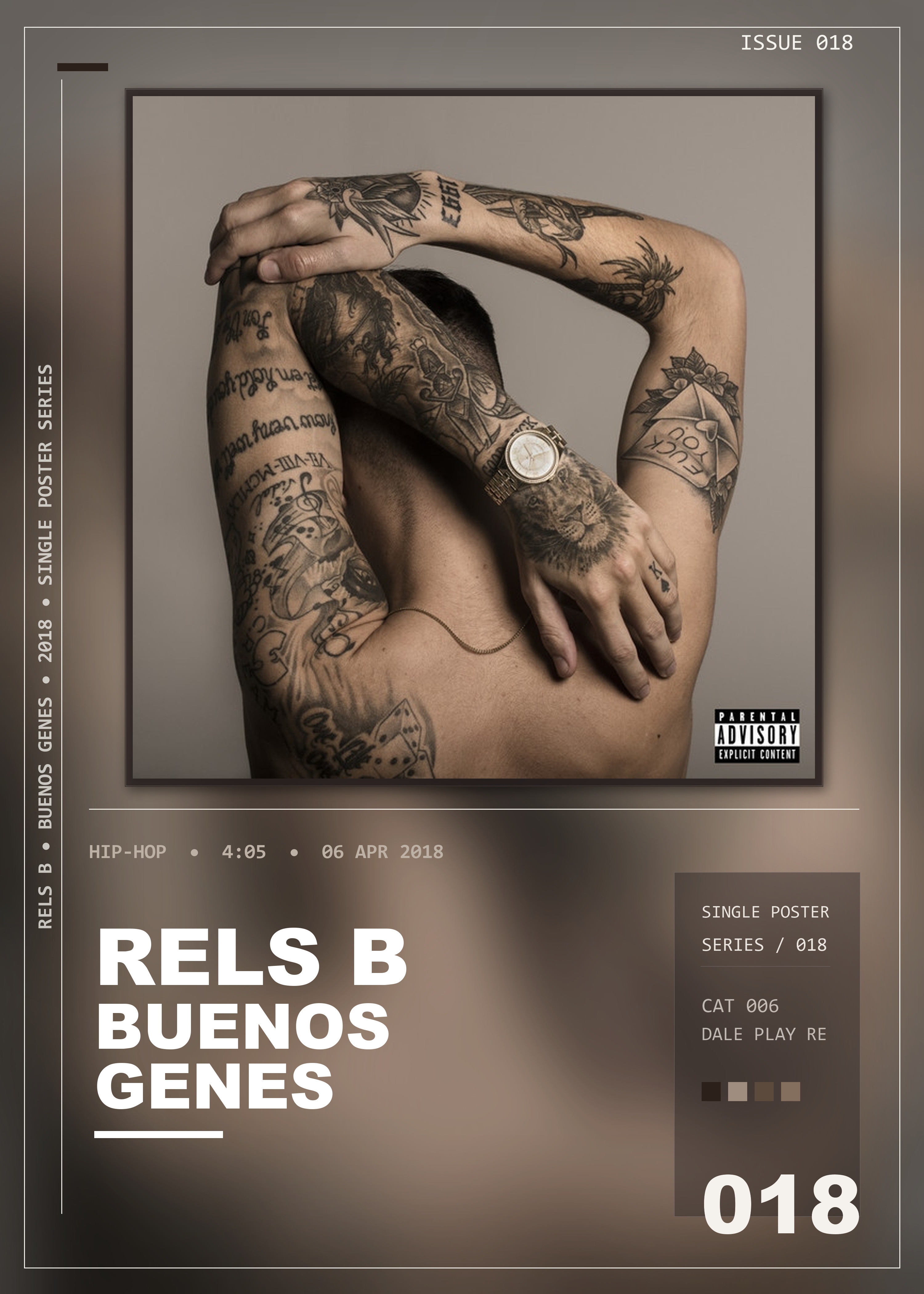 Music poster: Rels B - Buenos Genes