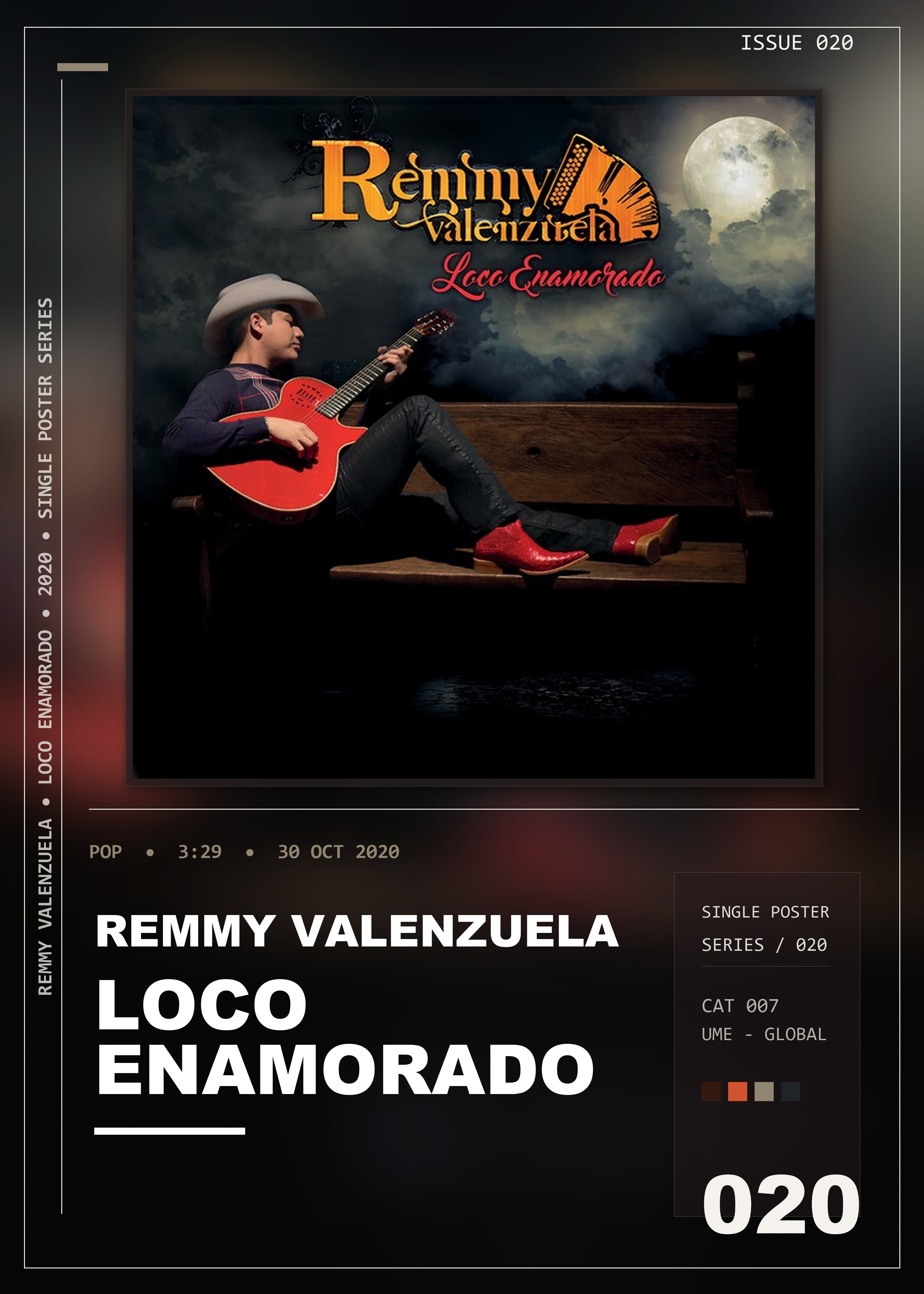Music poster: Remmy Valenzuela - Loco Enamorado